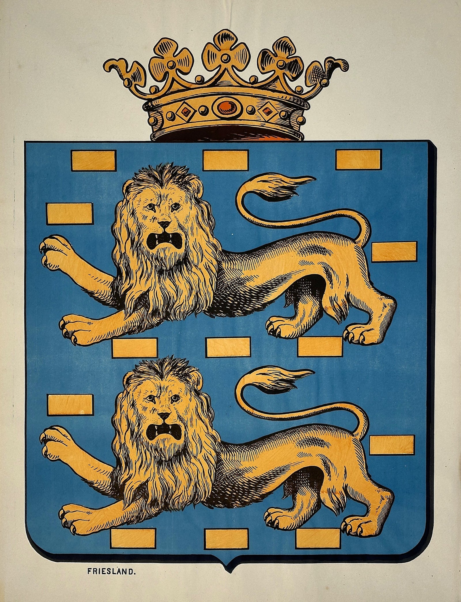 Netherlands, Wissembourg Crest - Authentic Vintage Poster