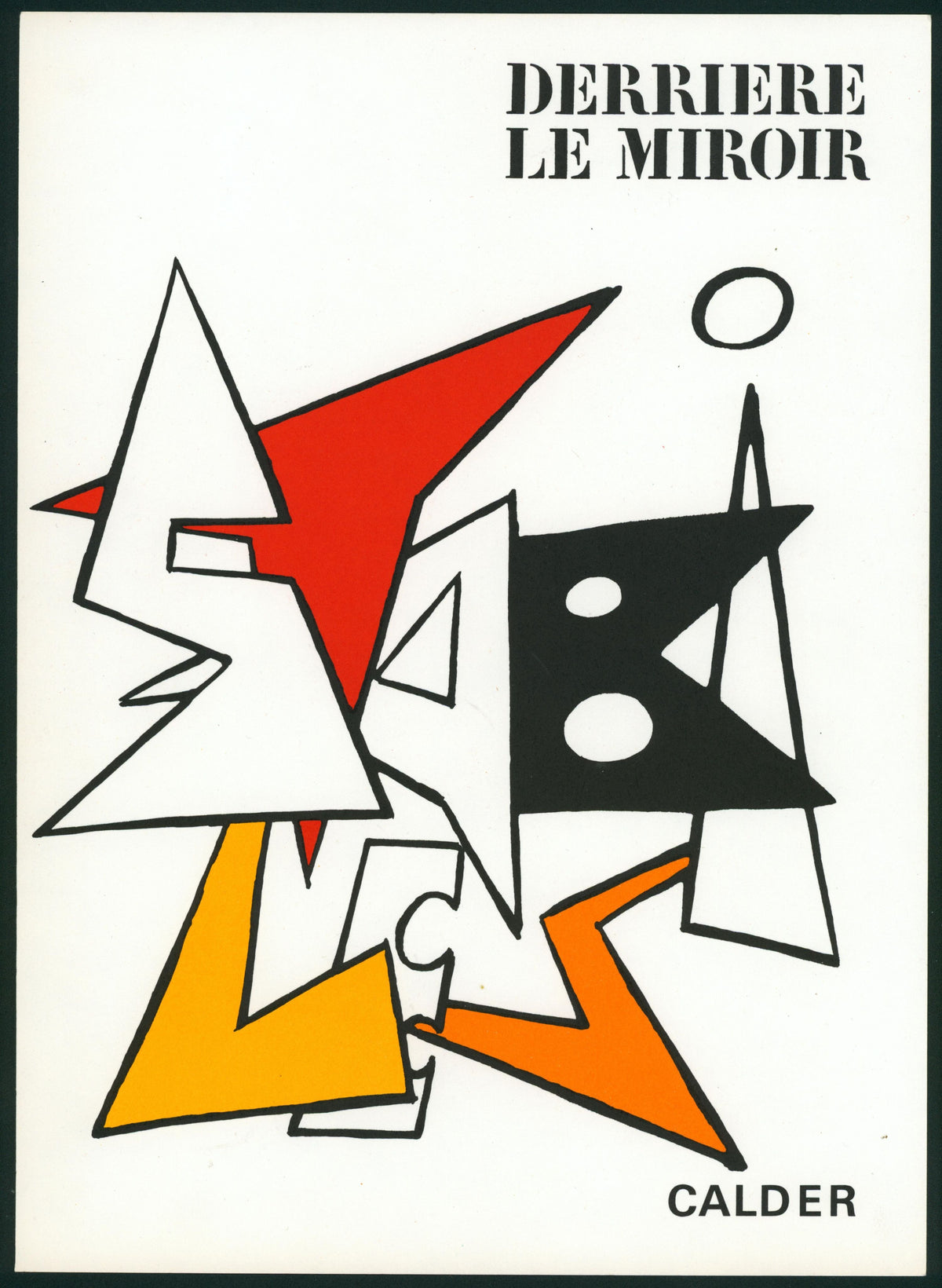 Derriere Le Mirroir by Alexander Calder - Authentic Vintage Illustration