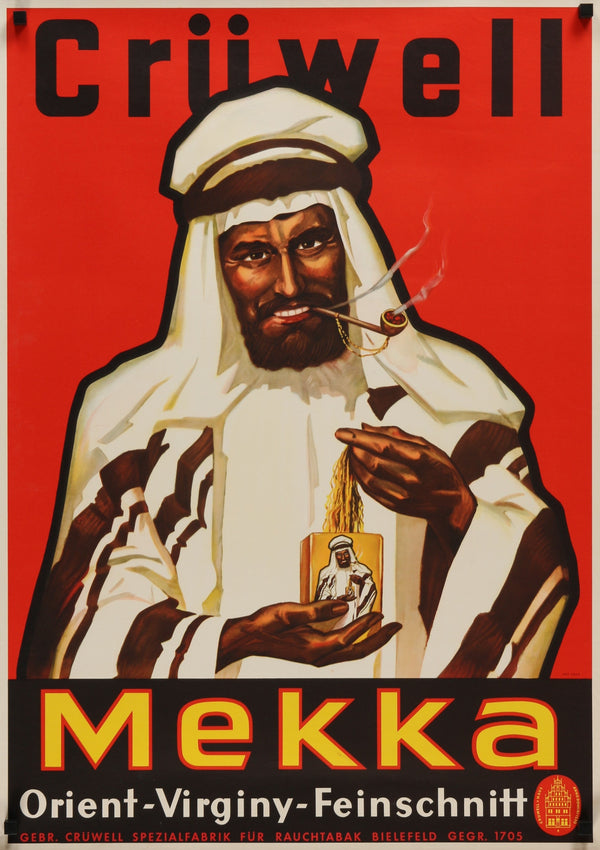 Cruwell Tabak, Mekka - Authentic Vintage Poster