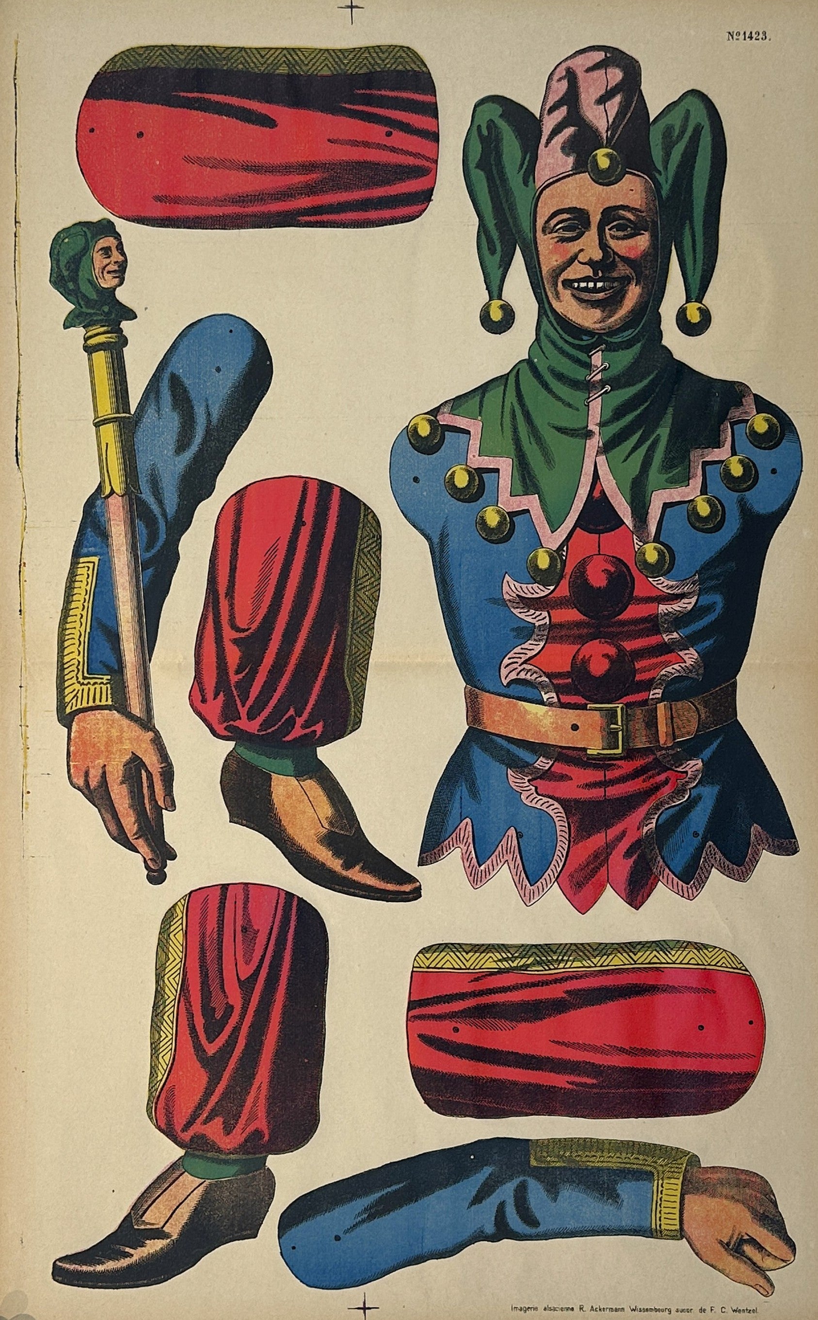 Wissembourg, Cut Out Game - Authentic Vintage Poster