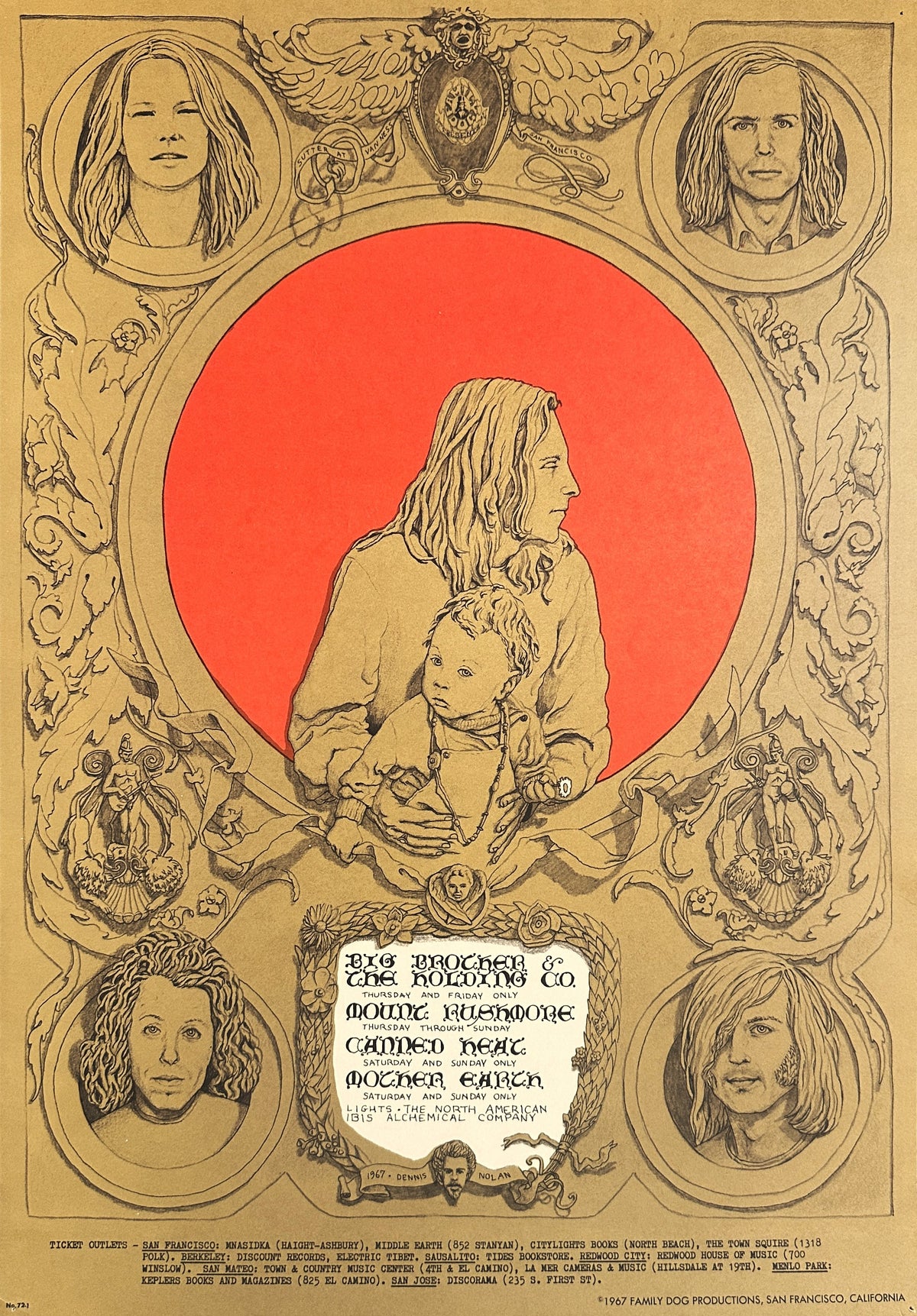 Big Brother & The Holding Company (FD-72-1) - Original Vintage Poster