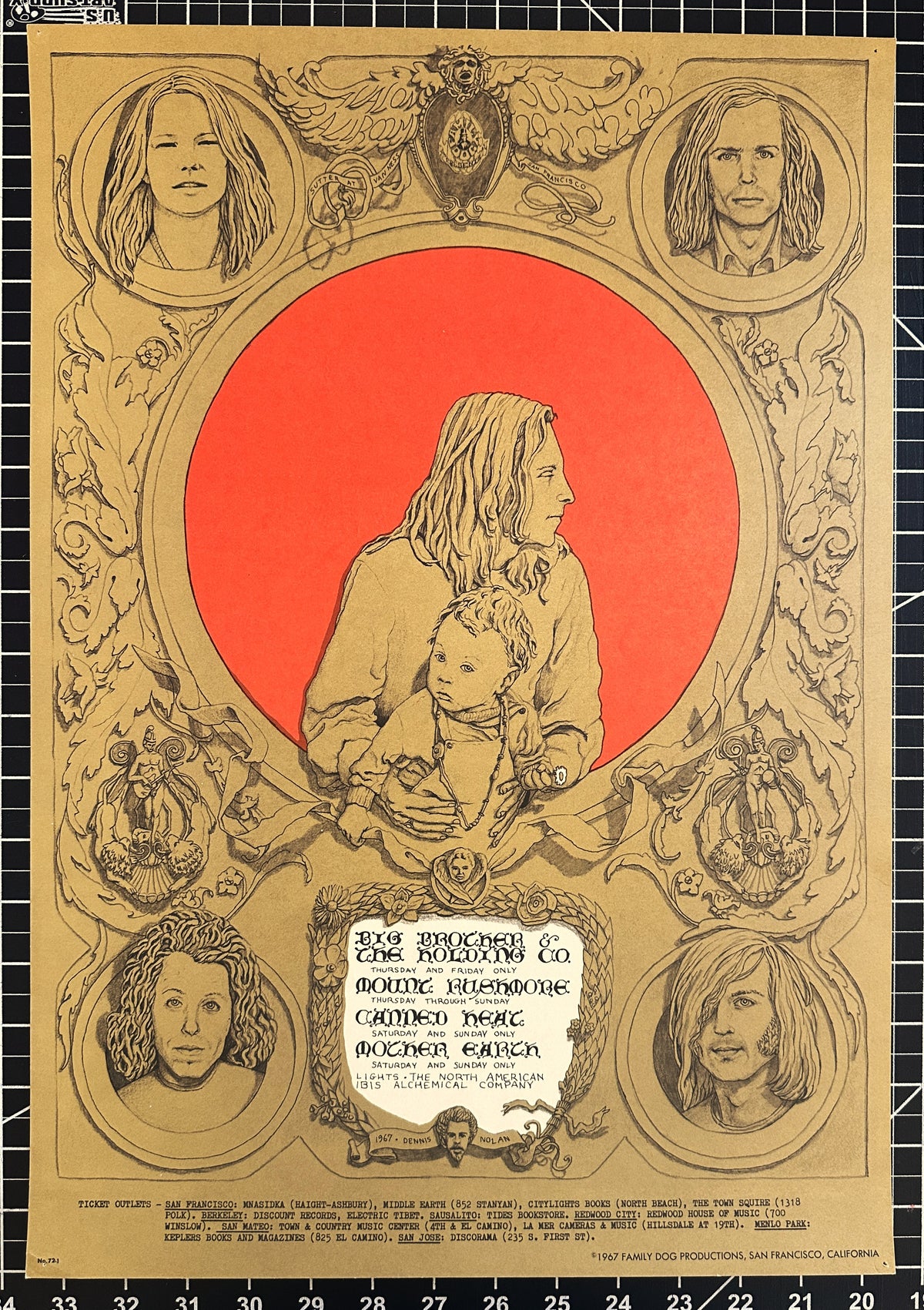 Big Brother & The Holding Company (FD-72-1) - Original Vintage Poster