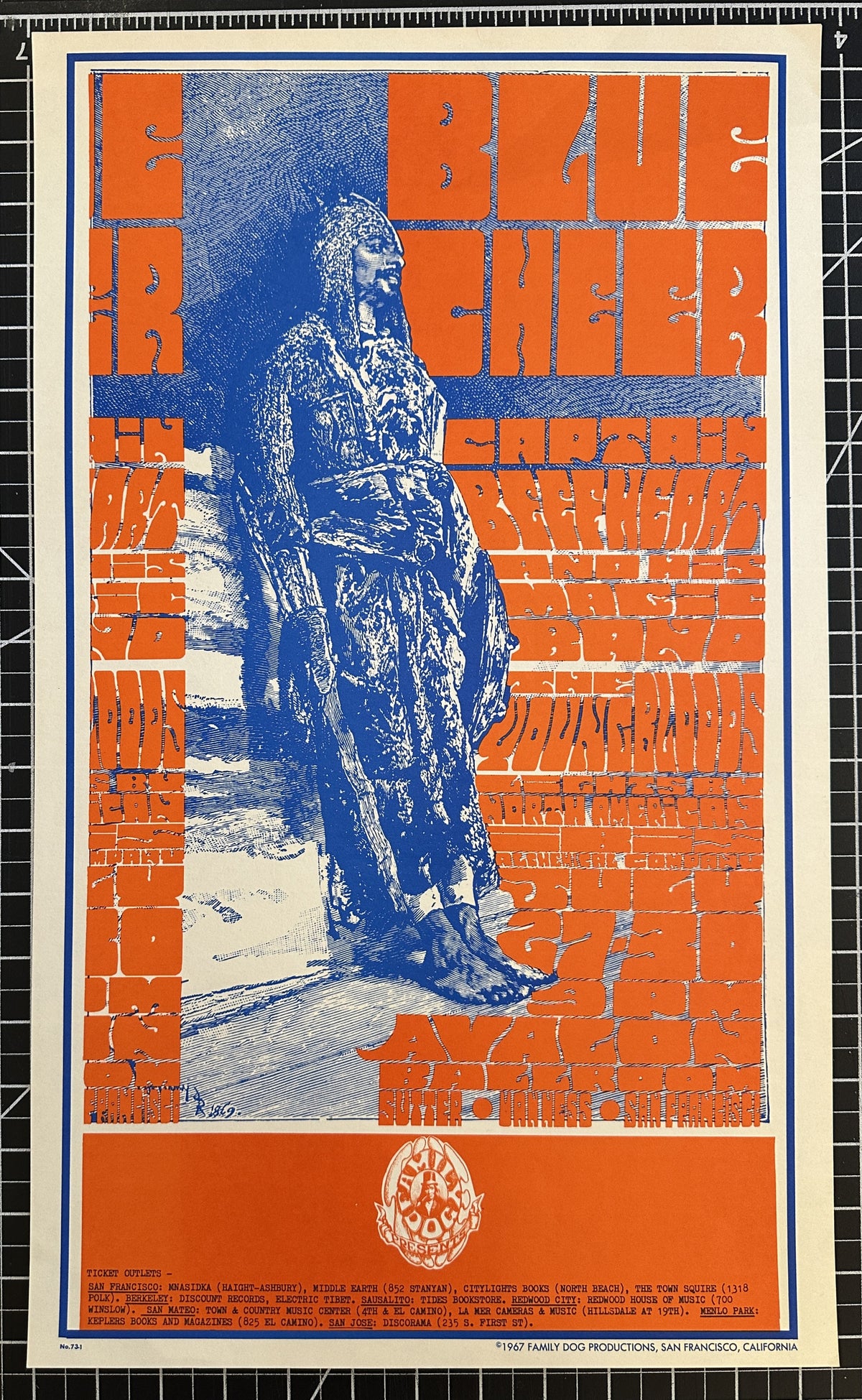 Captain Beef Heart, Blue Cheer (FD-73-1) - Original Vintage Poster