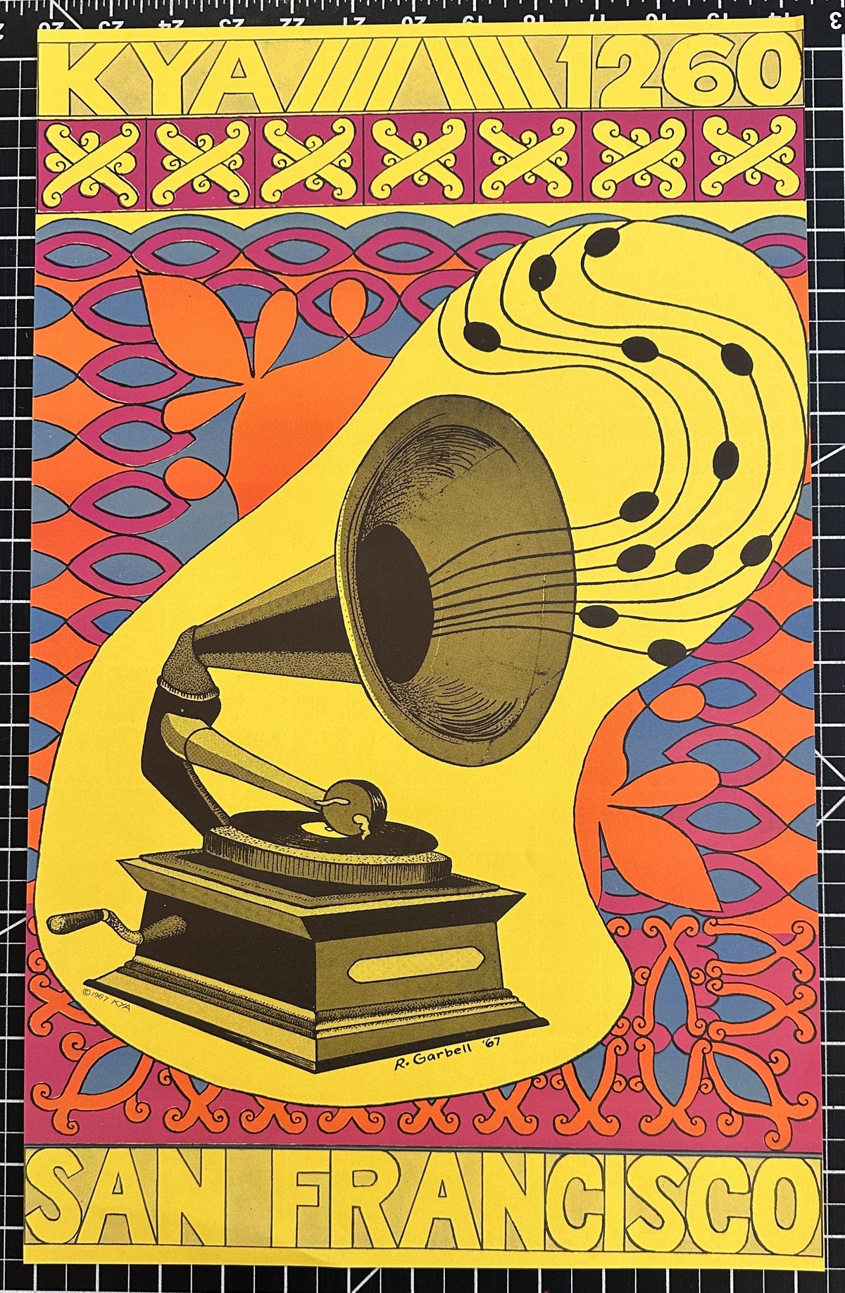 KYA Radio by Ruth Garbell - Original Vintage Poster