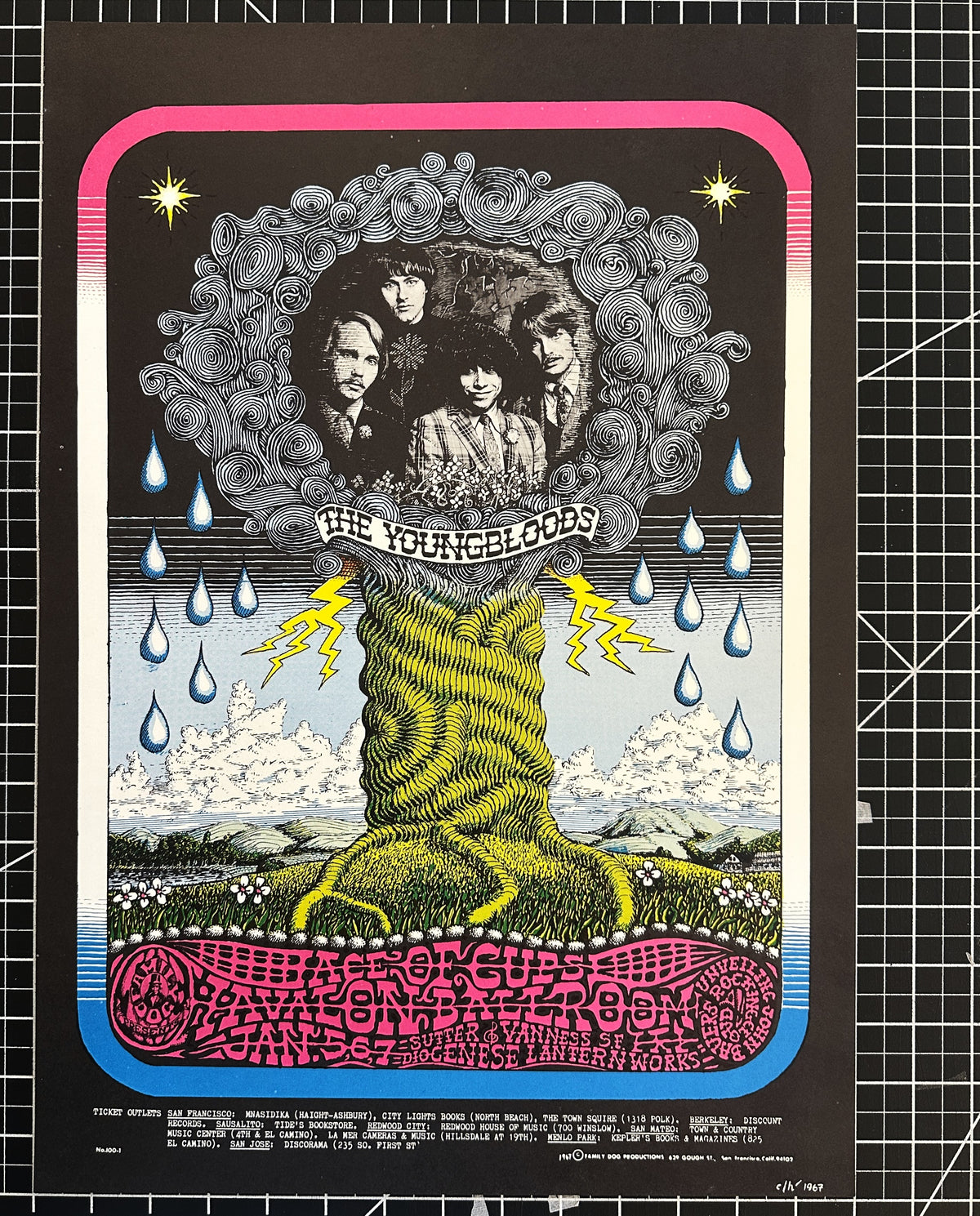 The Youngbloods by Stanley Mouse (FD-100-1)  - Original Vintage Poster