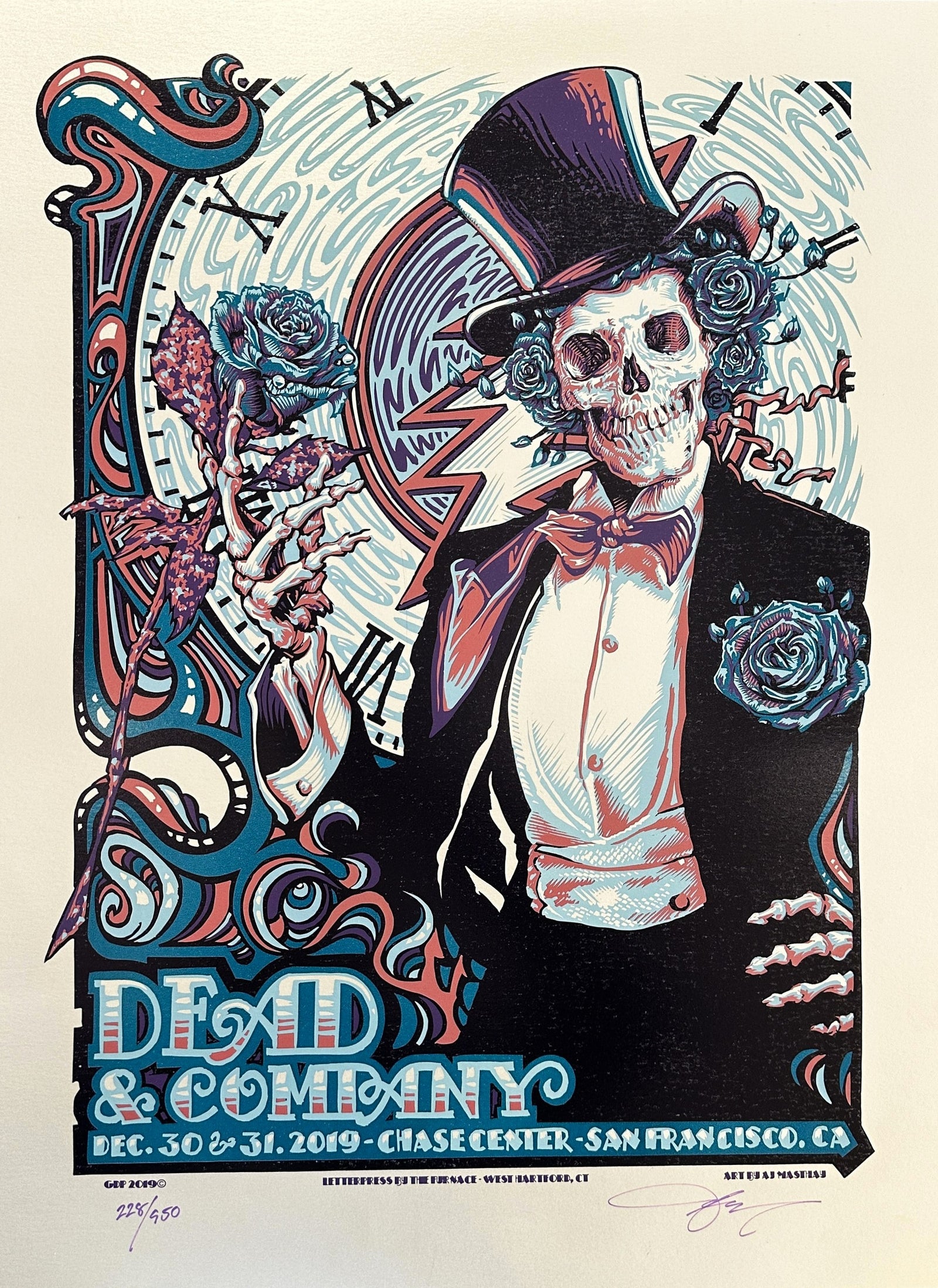Dead & Company, Signed (#228/550)  - Original Vintage Poster
