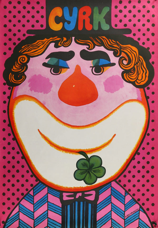 CYRK Clown- Polish - Authentic Vintage Poster