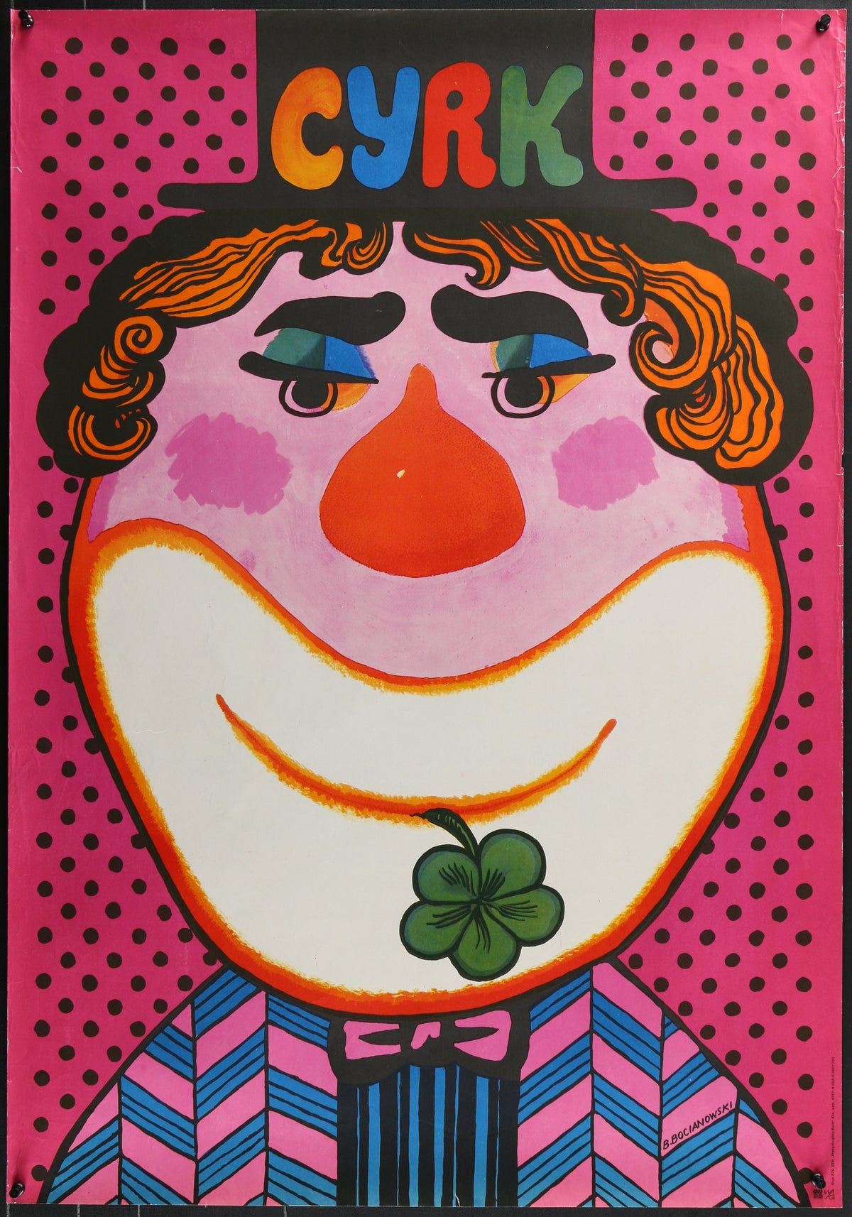 CYRK Clown - Authentic Vintage Poster