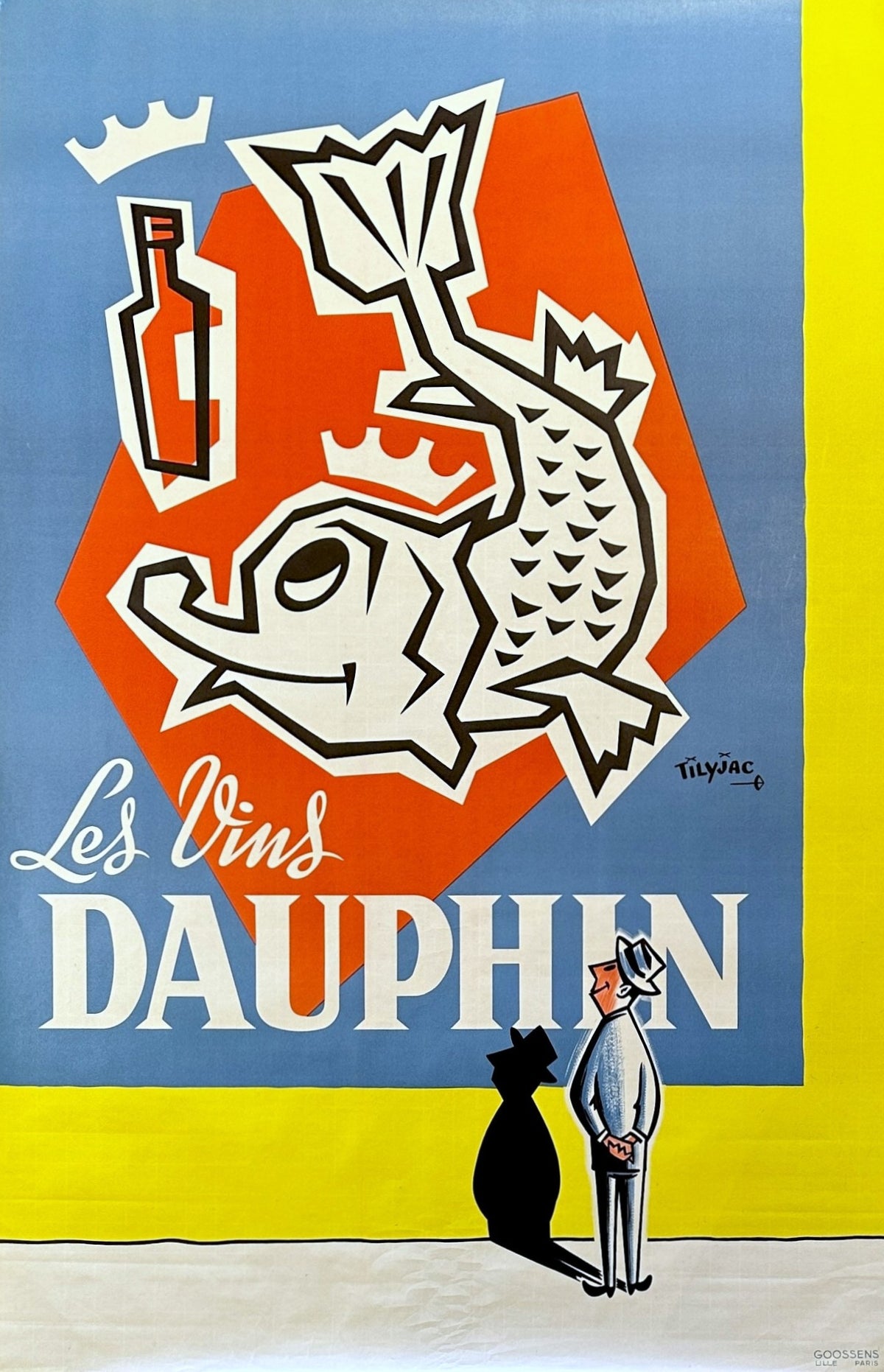 Les Vins Dauphin - Authentic Vintage Poster