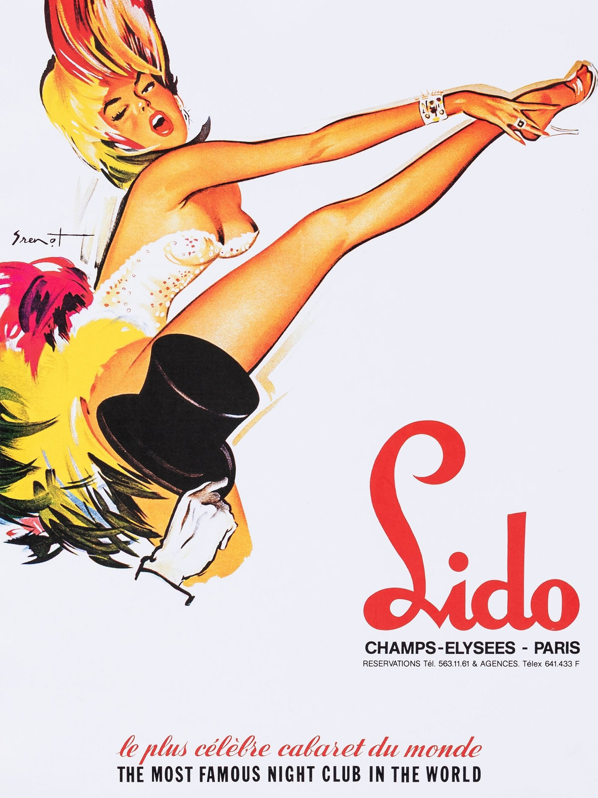 Moulin Rouge, Lido - Authentic Vintage Poster