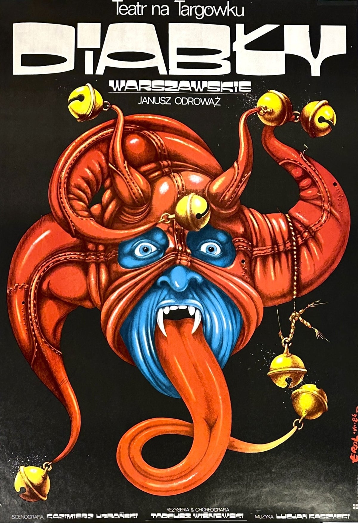 Devils Of Warsaw, Polish Theatre - Authentic Vintage Poster