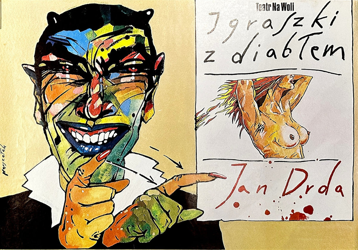 Dalliance with the Devil, Polish Release - Authentic Vintage Poster