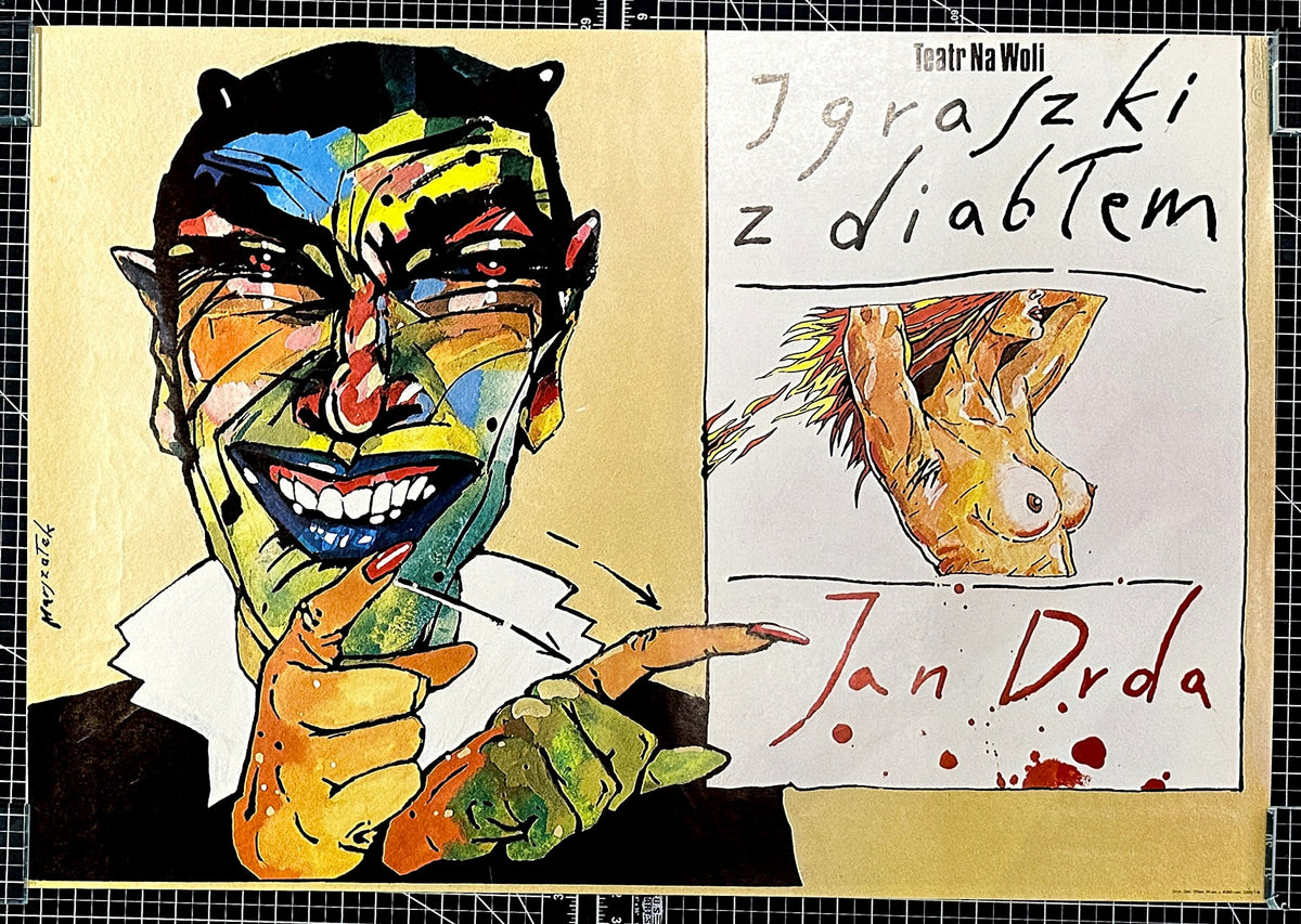 Dalliance with the Devil, Polish Release - Authentic Vintage Poster