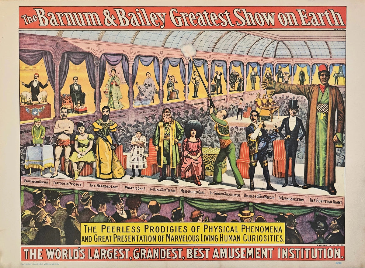 Barnum & Bailey Greatest Show on Earth - Original Vintage Poster