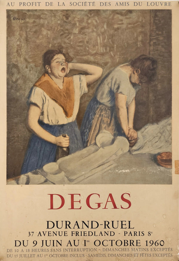 Edgard Degas, Raul Durand Gallery - Original Vintage Poster