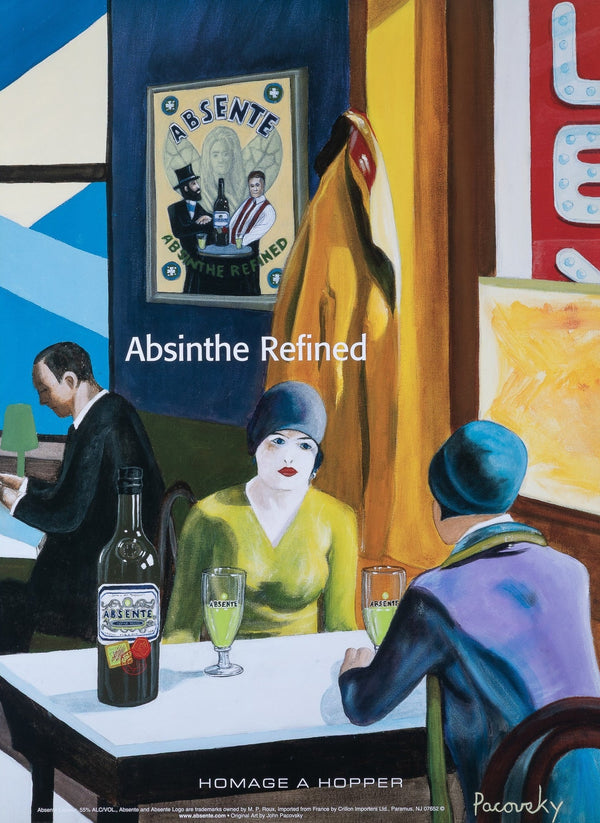 Homage to Hopper, Absinthe - Original Vintage Poster