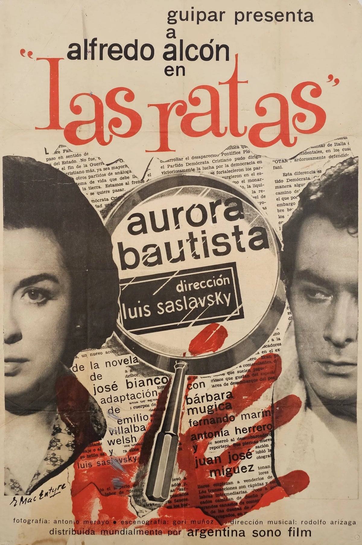 Las Ratas, Argentinian Release - Original Vintage Poster
