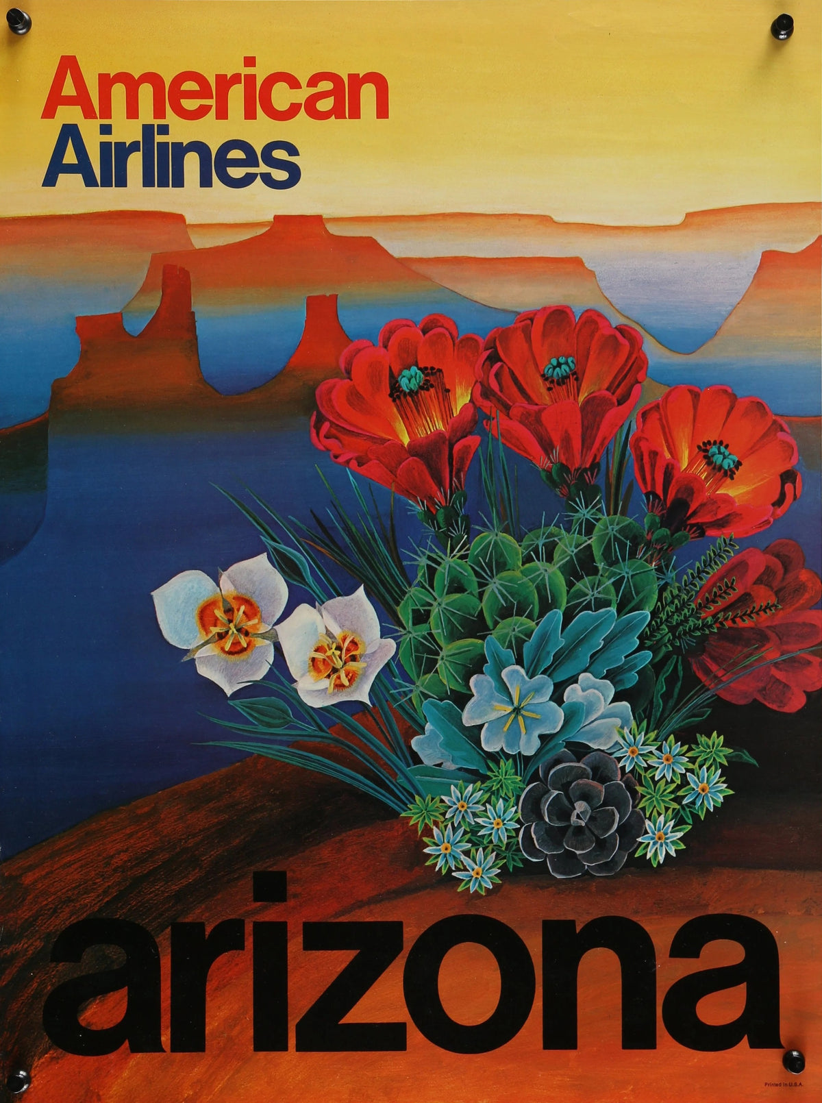 Visit Arizona, American Airlines - Original Vintage Poster