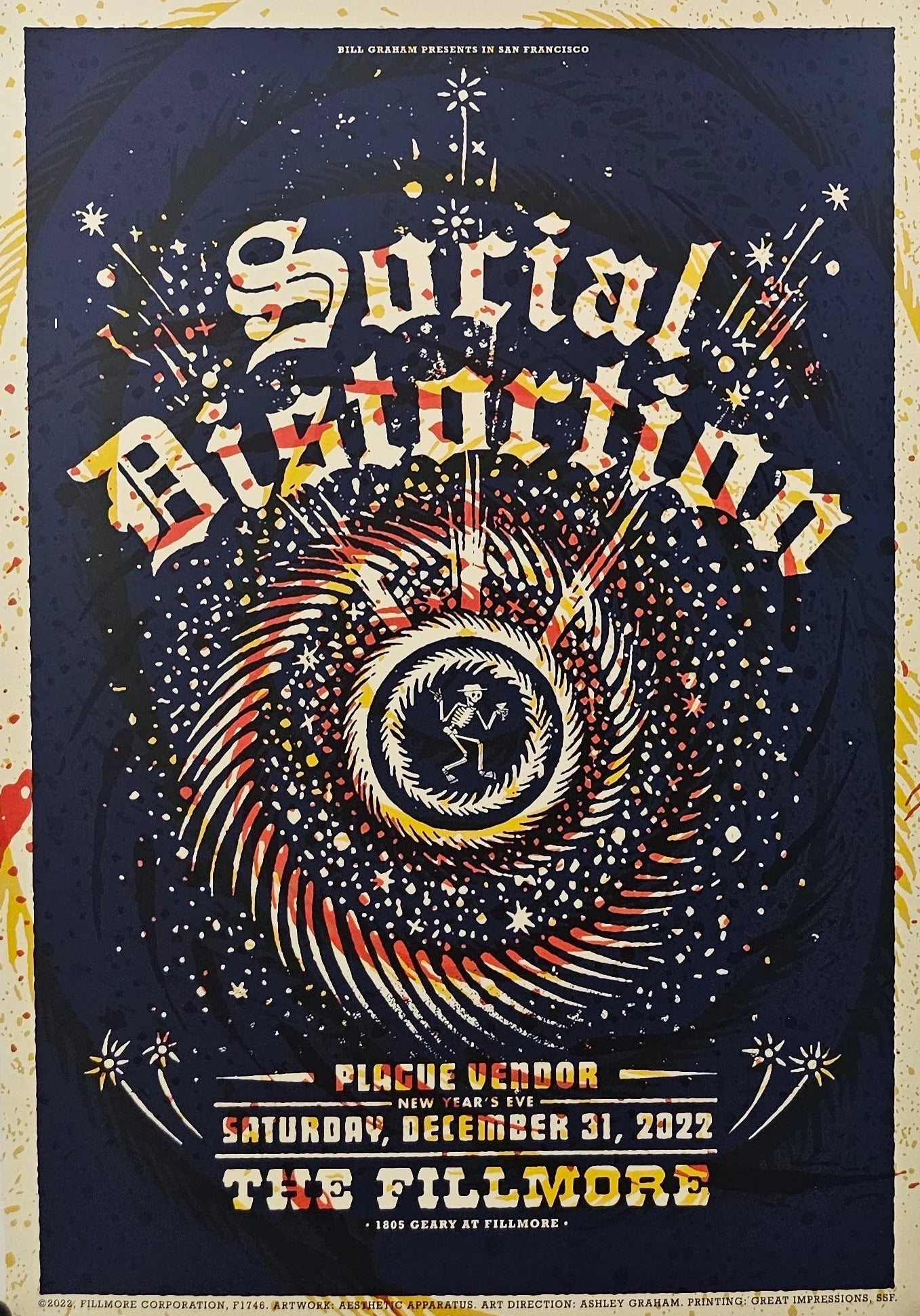 Social Distortion, New Year's Eve - Original Vintage Poster