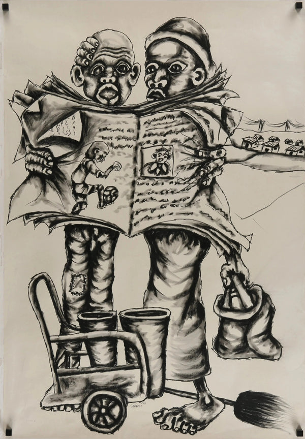 South Africa by Stanley Nkosi (Signed) - Original Vintage Poster