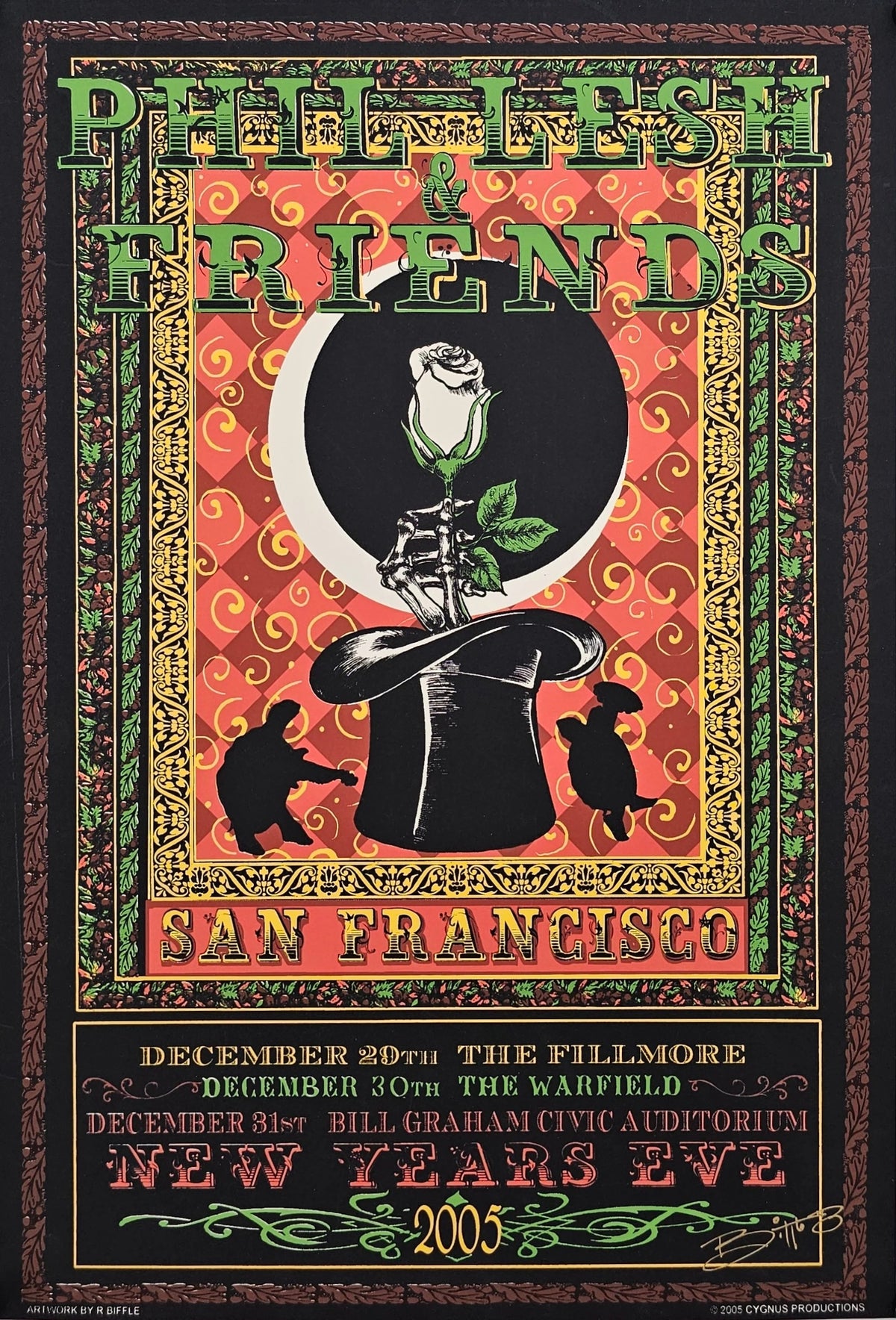 Phil Lesh & Friends, NYE (Signed) - Original Vintage Poster