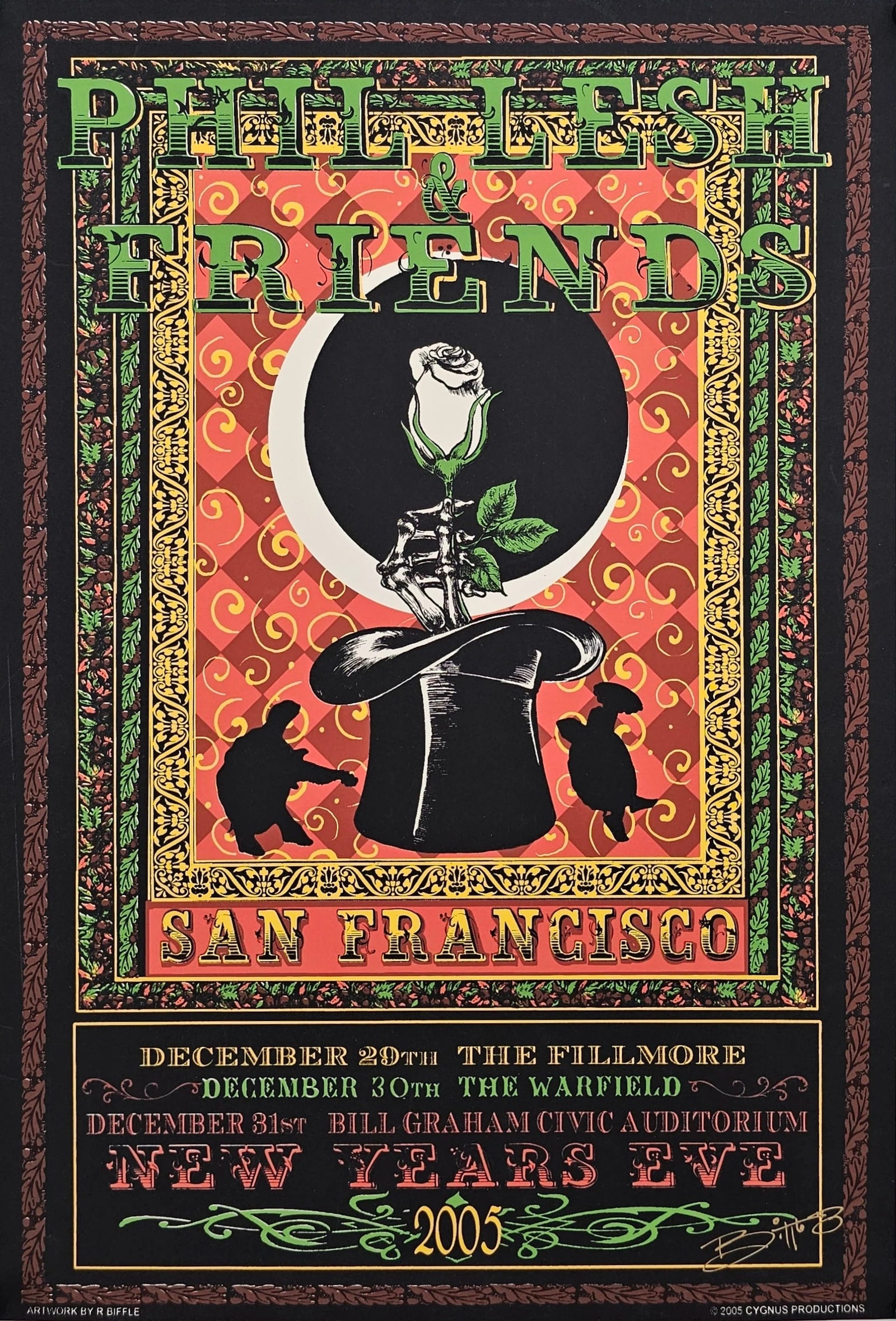 Phil Lesh & Friends, NYE (Signed) - Original Vintage Poster