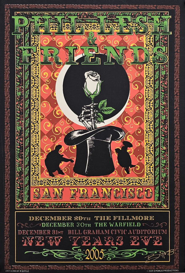 Phil Lesh & Friends, NYE (Signed) - Original Vintage Poster
