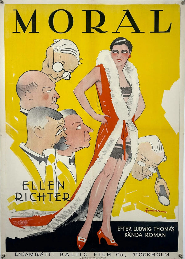 Comedy Moral, Swedish Release - Original Vintage Poster