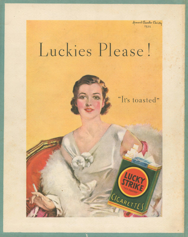 Luckies Please!- Fortune Ad - Original Vintage Ad: