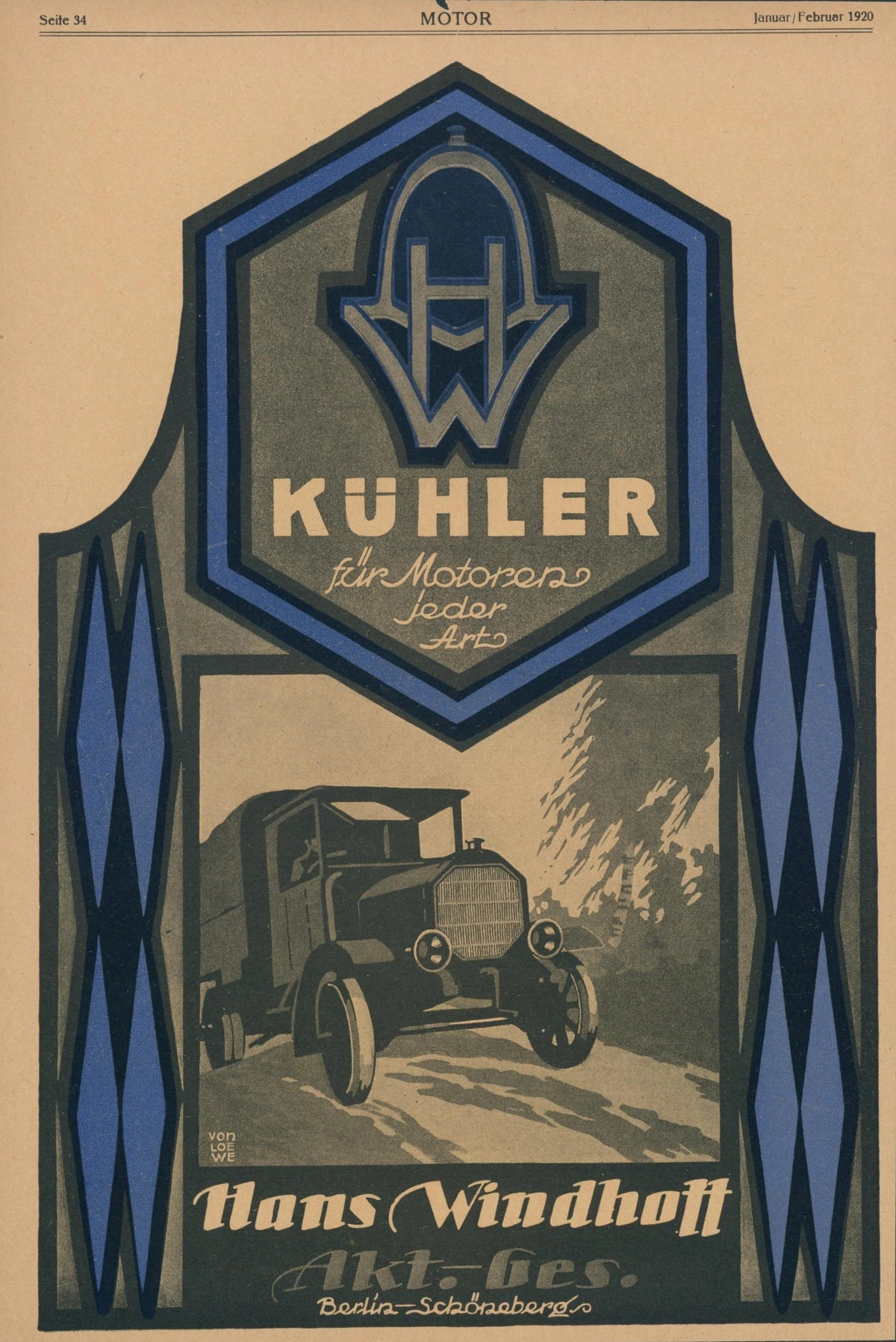 Hans Windhoff Radiator, Vintage Ad  - Original Vintage Ad: