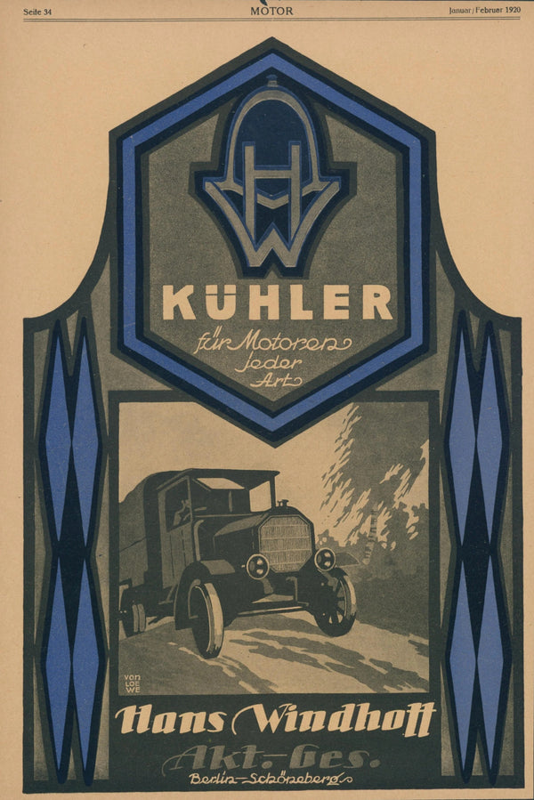 Hans Windhoff Radiator, Vintage Ad  - Original Vintage Ad: