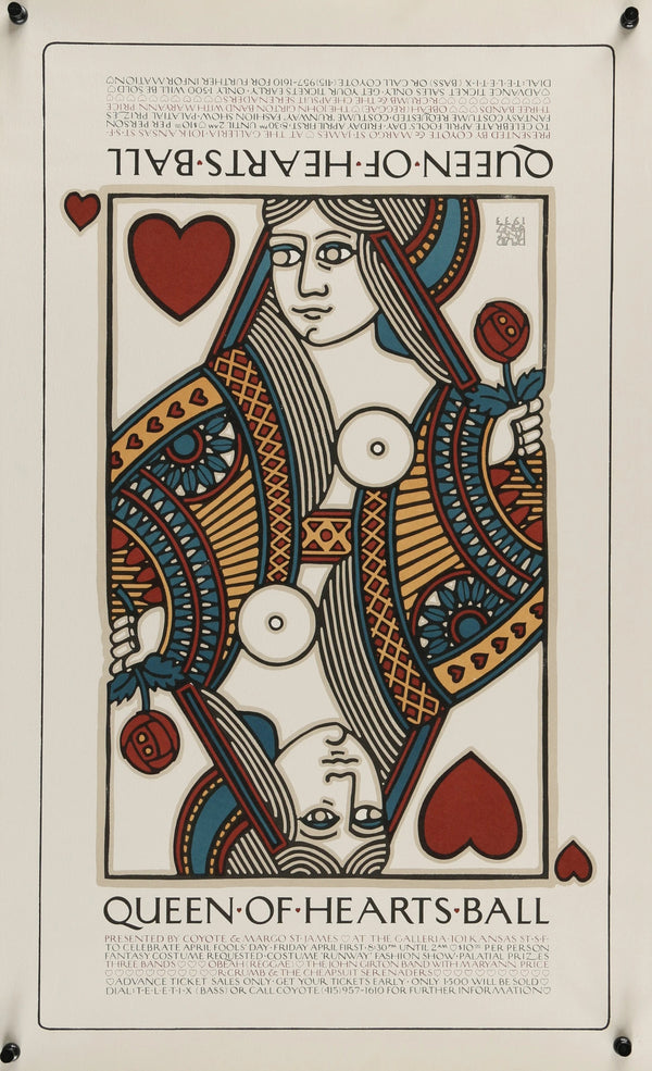 Queen of Hearts Ball - Original Vintage Poster