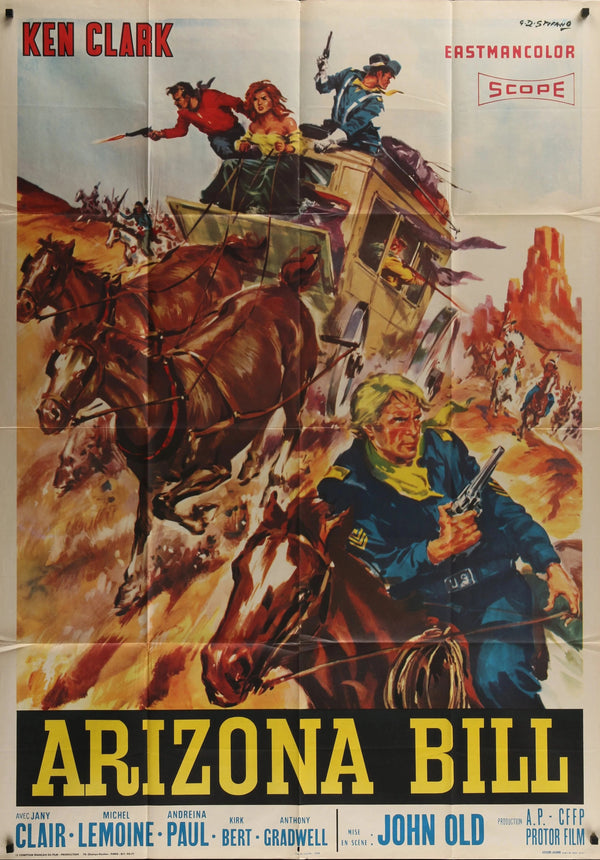 Road to Fort Alamo, Arizona Bill - Original Vintage Poster