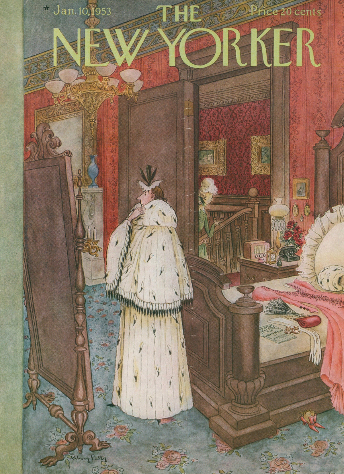 Winter Coat- The New Yorker  - Original Vintage Cover Art: