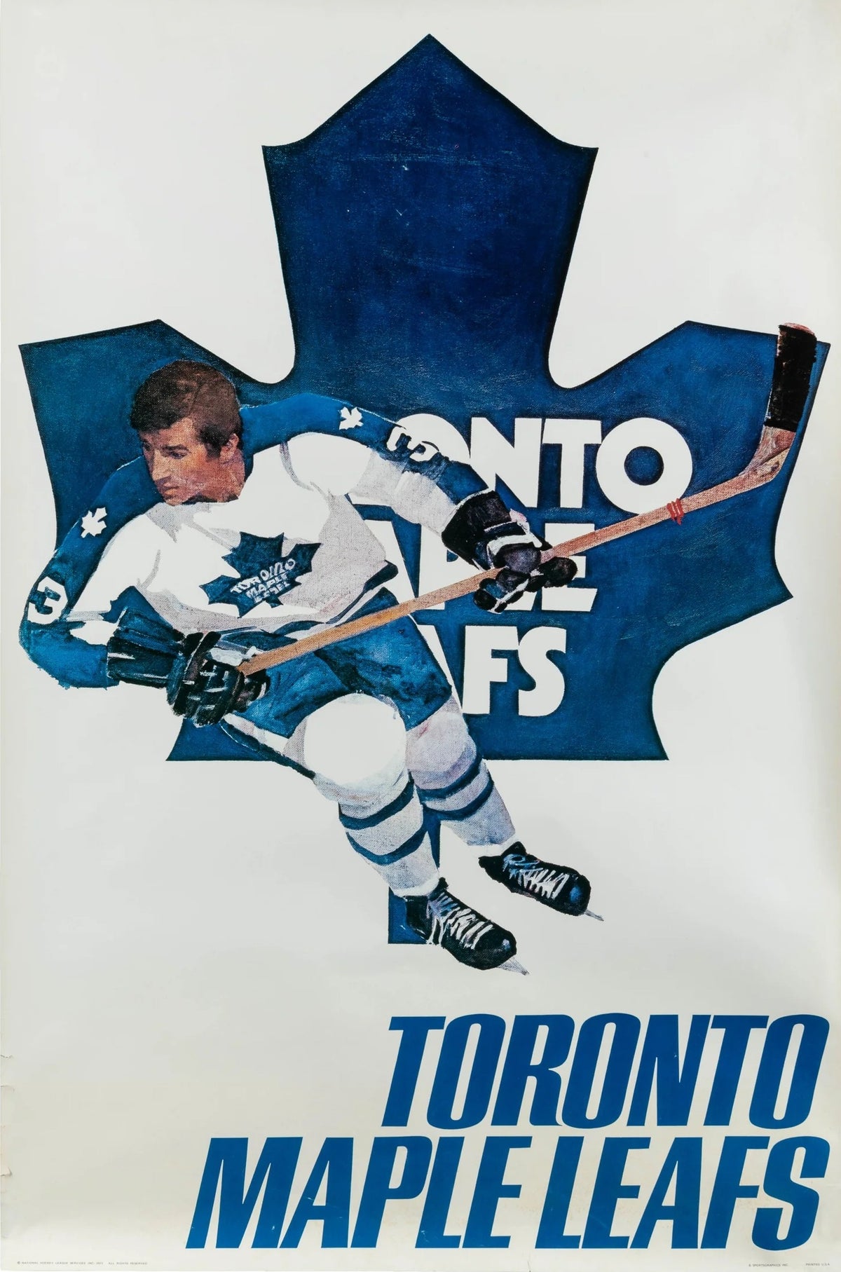 Toronto Maple Leafs, Hockey - Original Vintage Poster