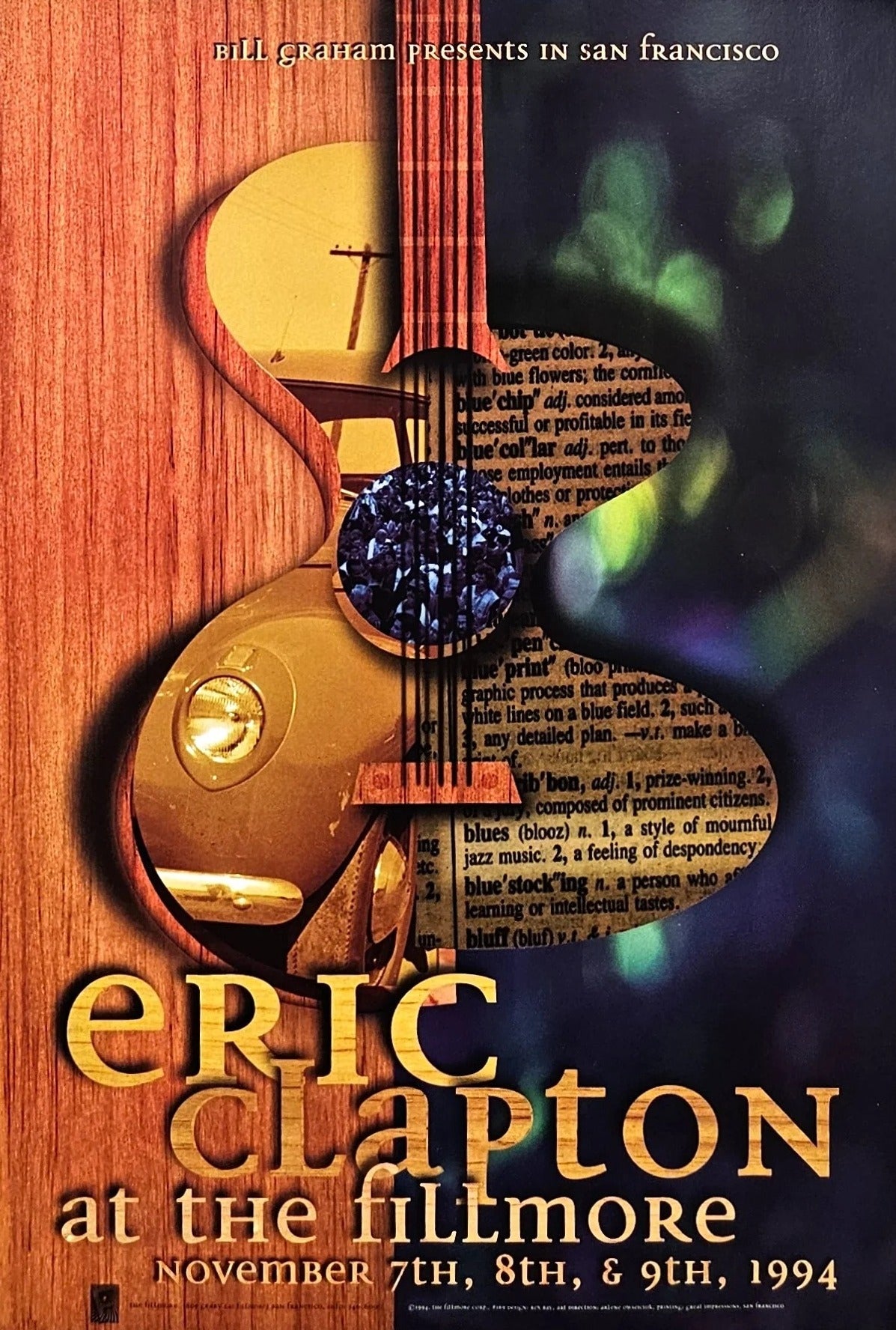 Eric Clapton by Rex Ray (F-169) - Original Vintage Poster
