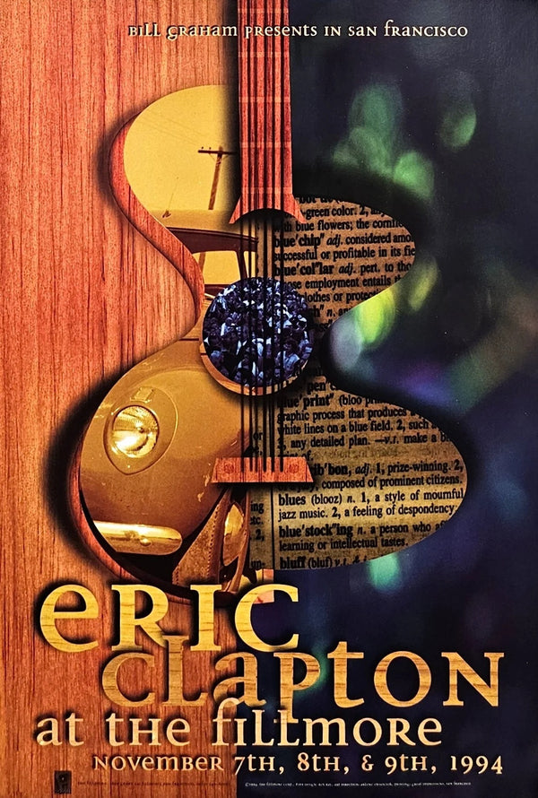Eric Clapton by Rex Ray (F-169) - Original Vintage Poster
