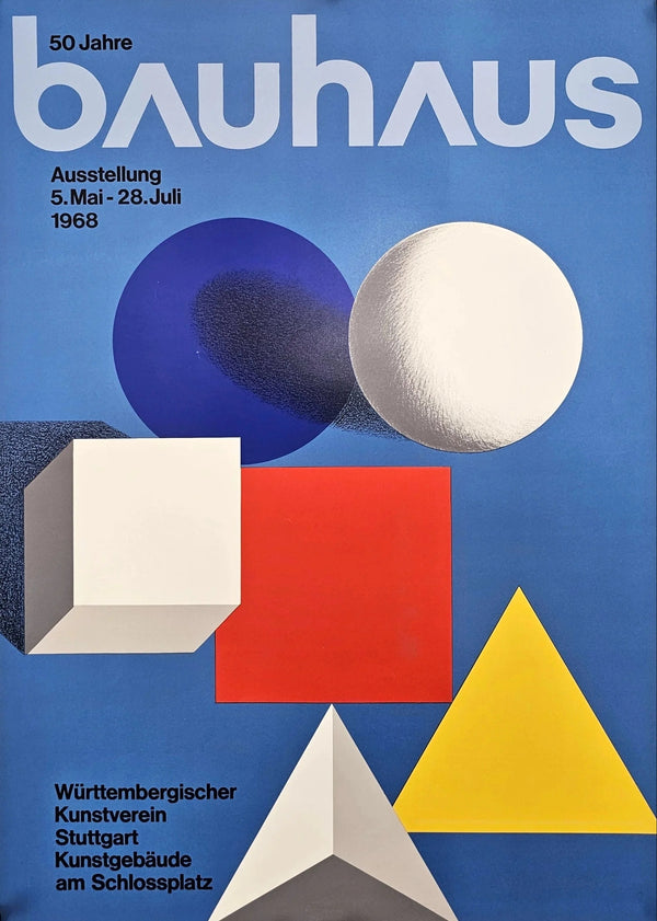 50 Years of Bauhaus - Original Vintage Poster