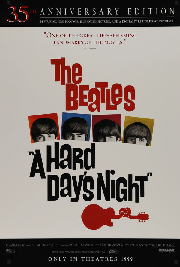 A Hard Day's Night (35th Anniversary) - Original Vintage Poster