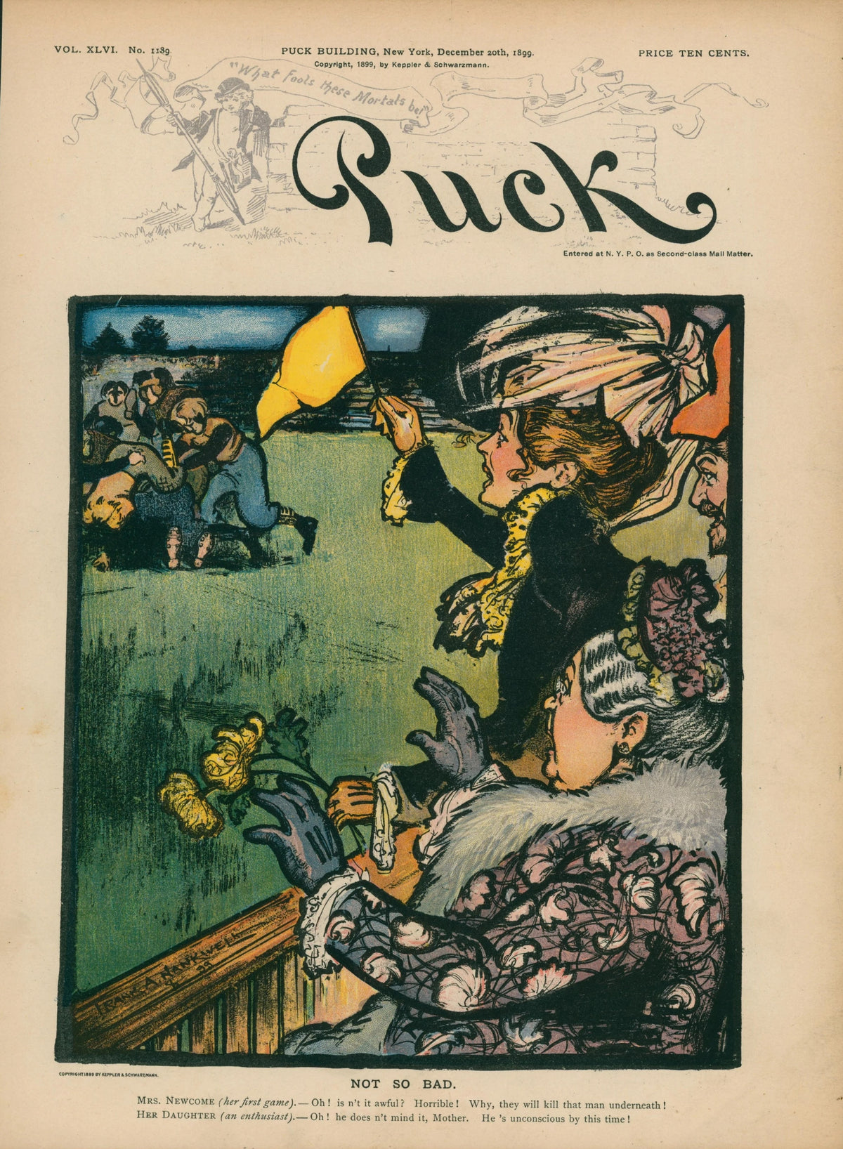 Puck Cover 30 - Original Vintage Cover Art: