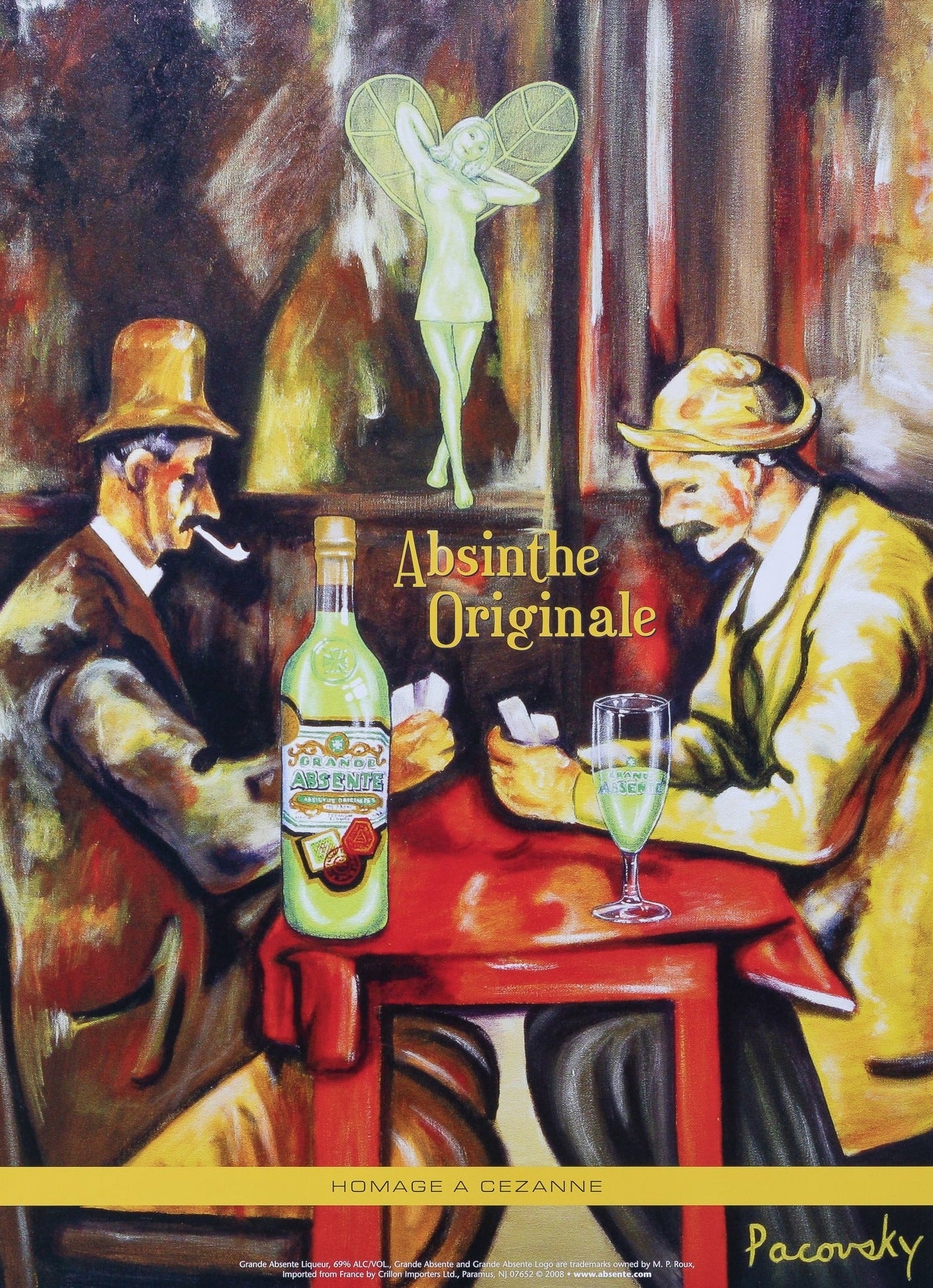 Homage to Cezanne, Absinthe - Original Vintage Poster