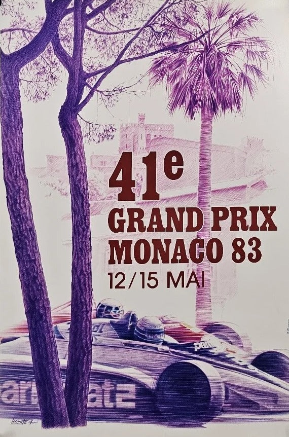 41e Grand Prix Monaco  - Original Vintage Poster