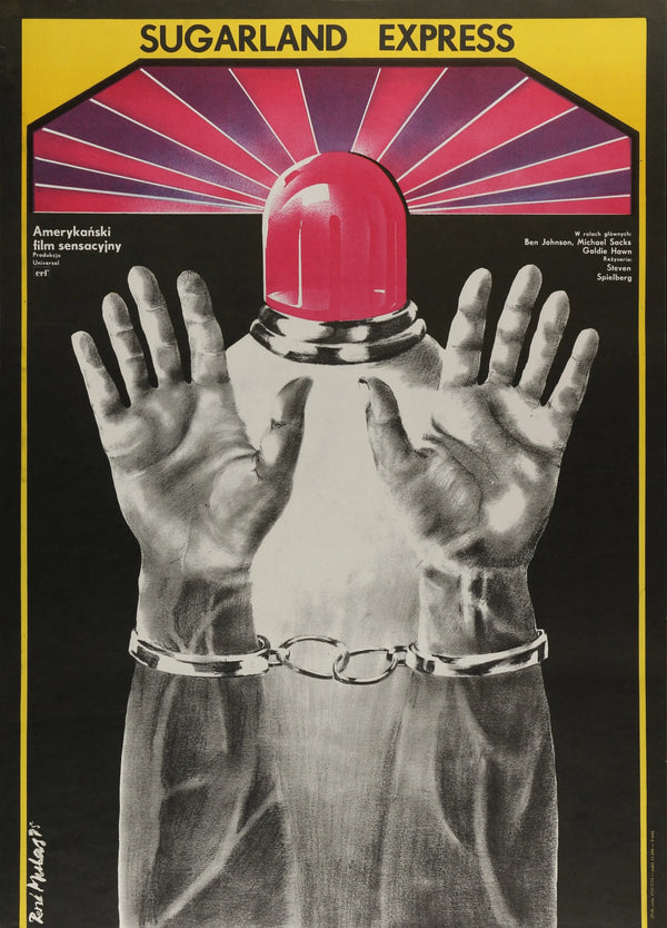 SUGARLAND EXPRESS Polish 23x32 1975 - Original Vintage Poster