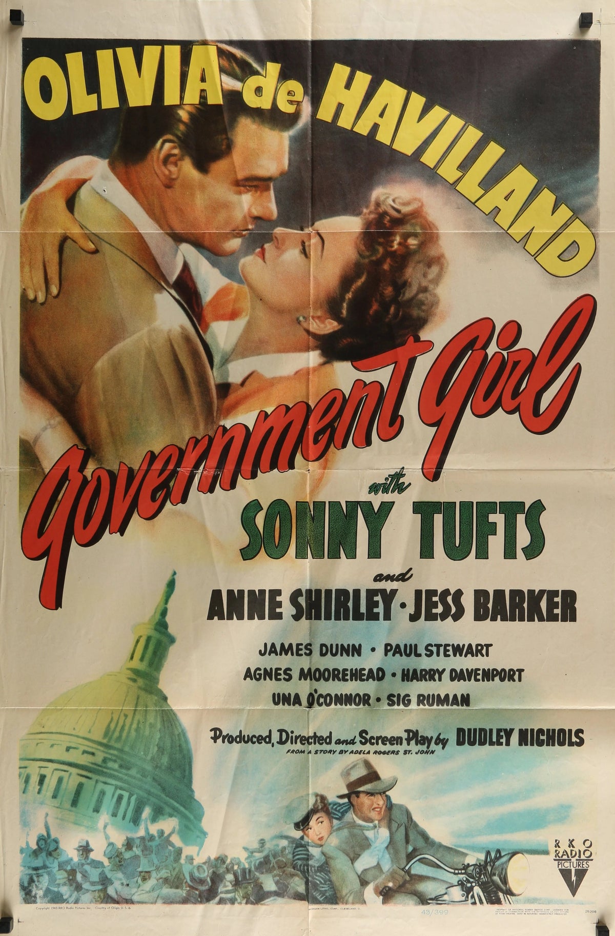 Government Girl - Original Vintage Poster
