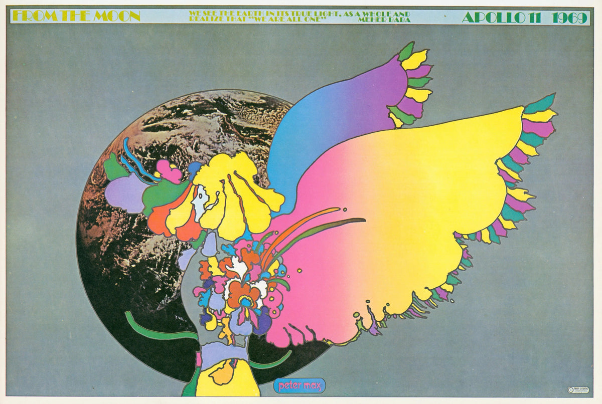 Apollo Number Two, Peter Max (Re-Issue) - Original Vintage Poster