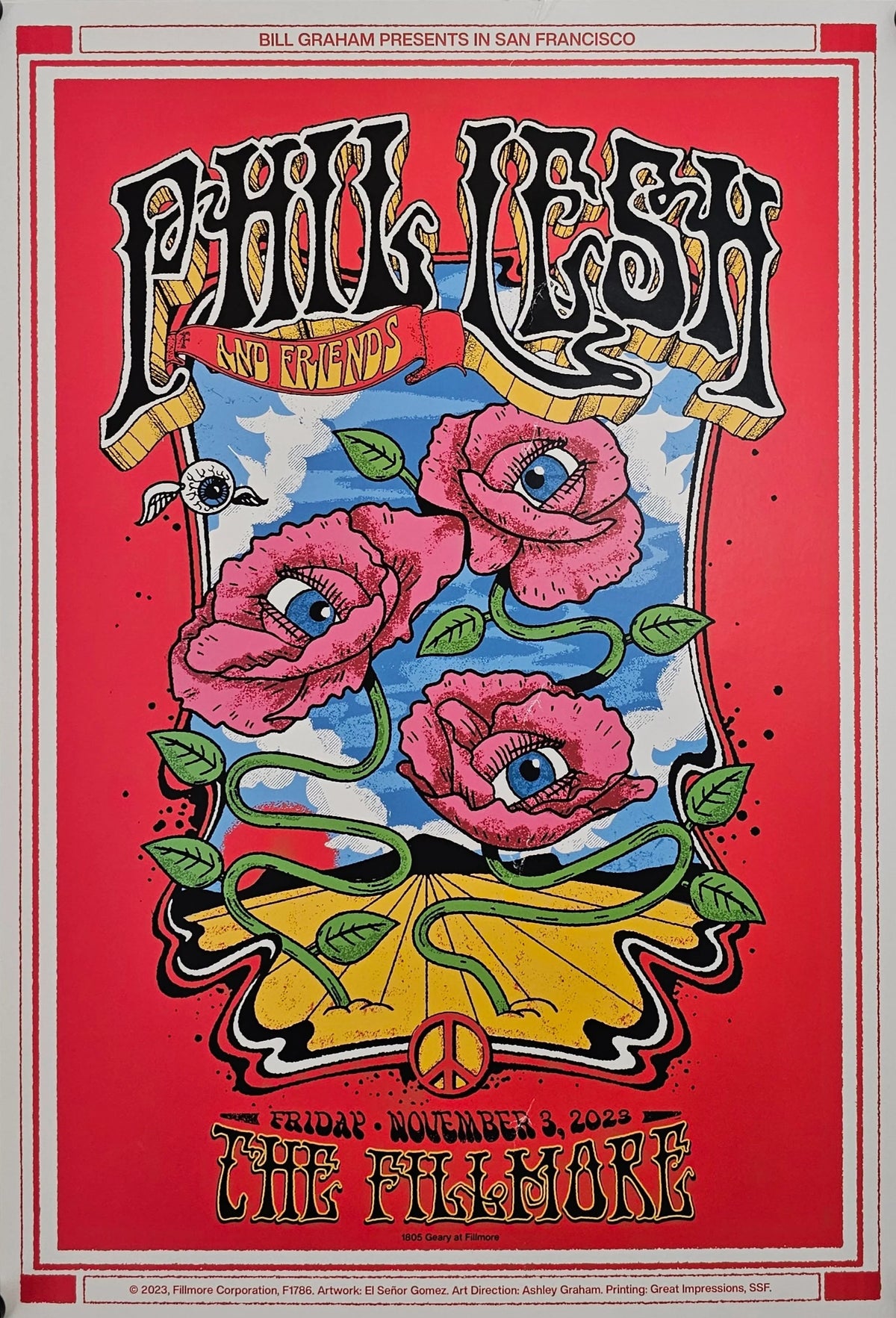 Phil Lesh at the Fillmore - Original Vintage Poster
