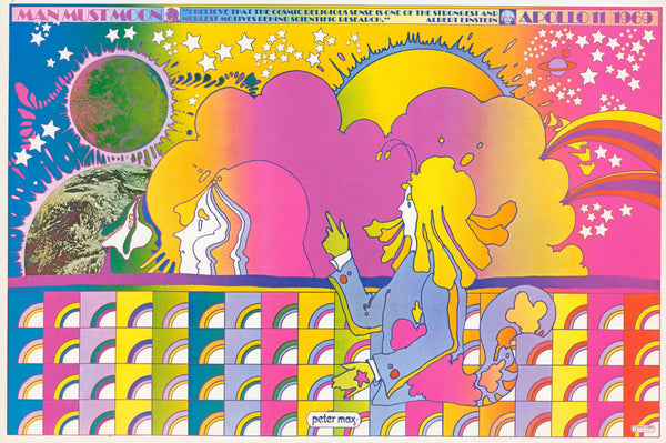 Apollo Number One, Peter Max Re-Issue - Original Vintage Poster