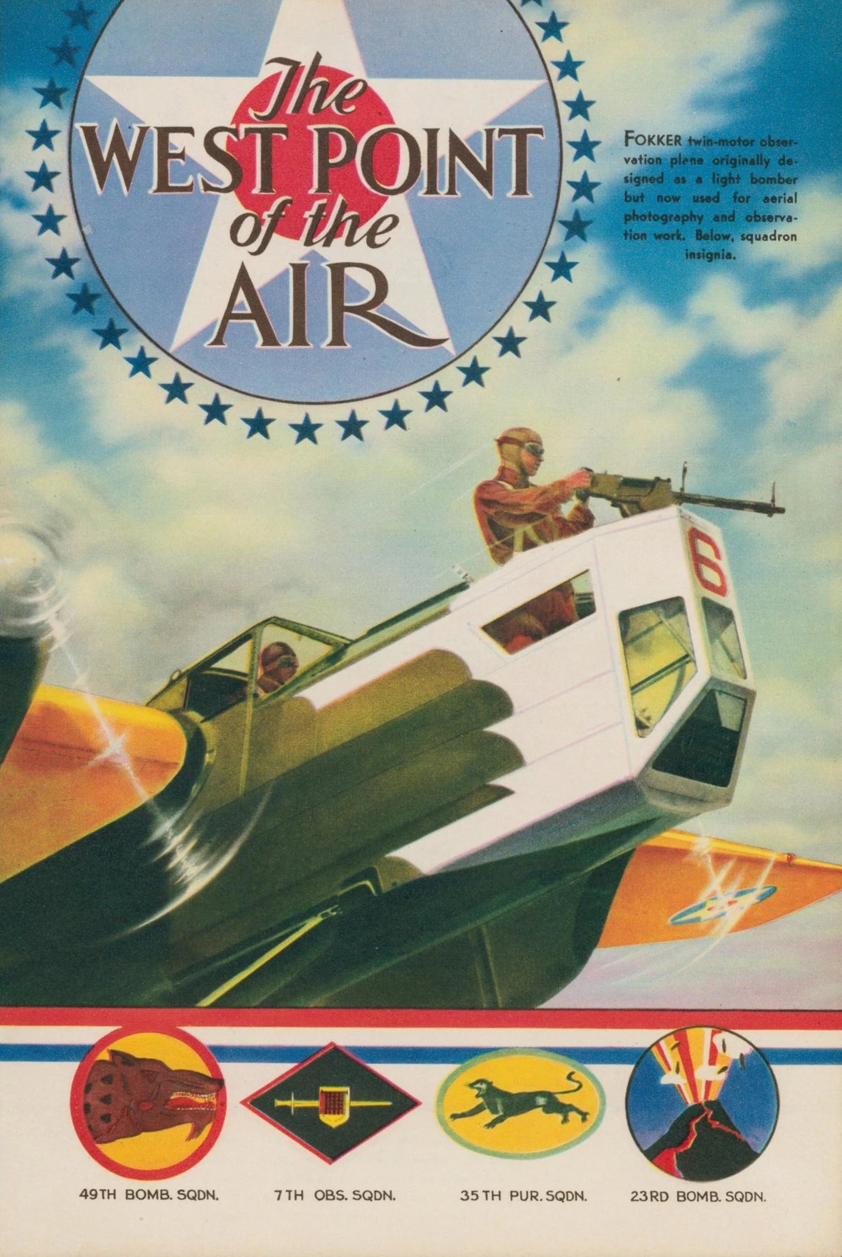The West Point of the Air - Original Vintage Illustration