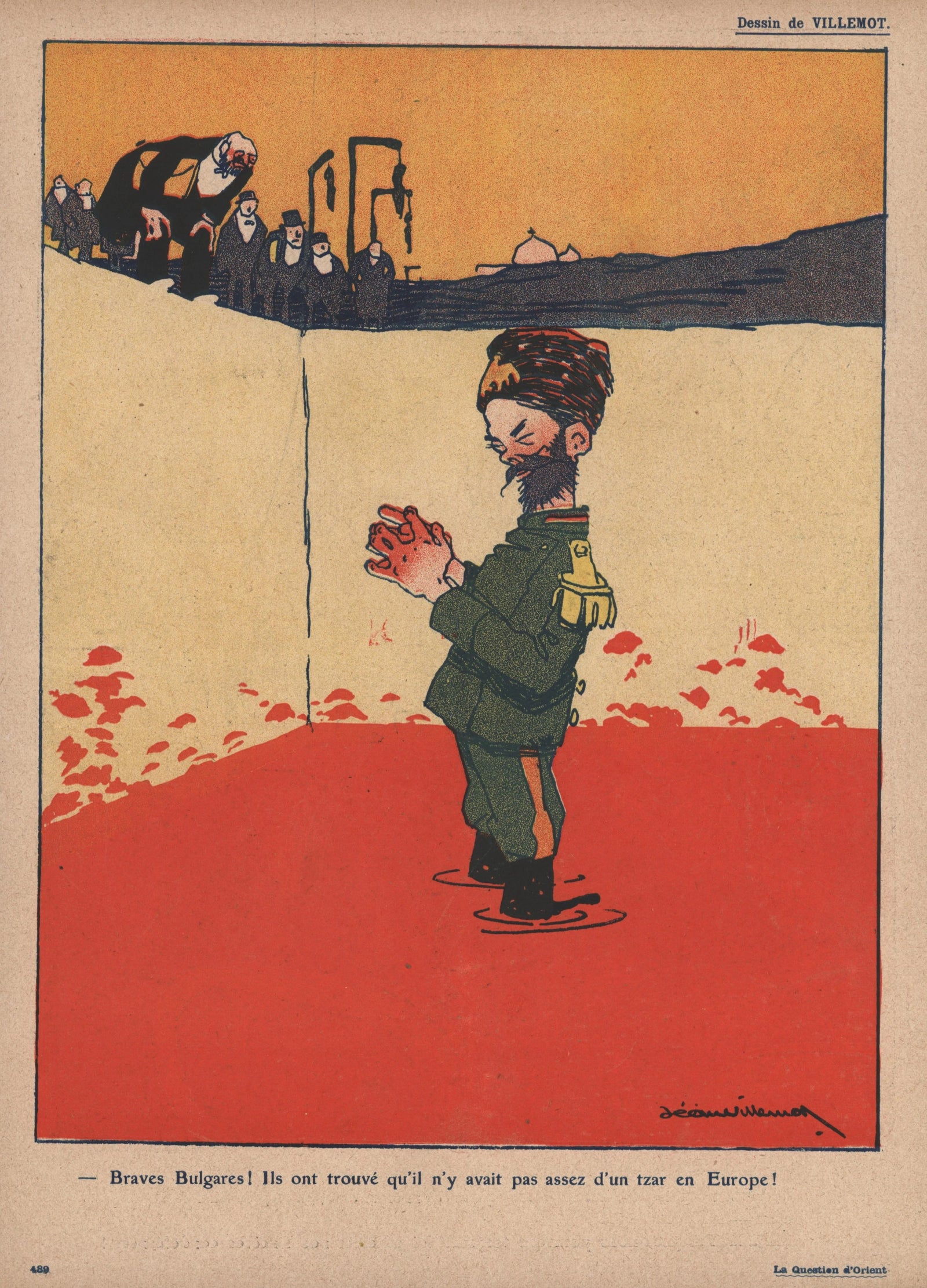 Brave Bulgarians, L'Assiette au Beurre - Original Vintage Illustration