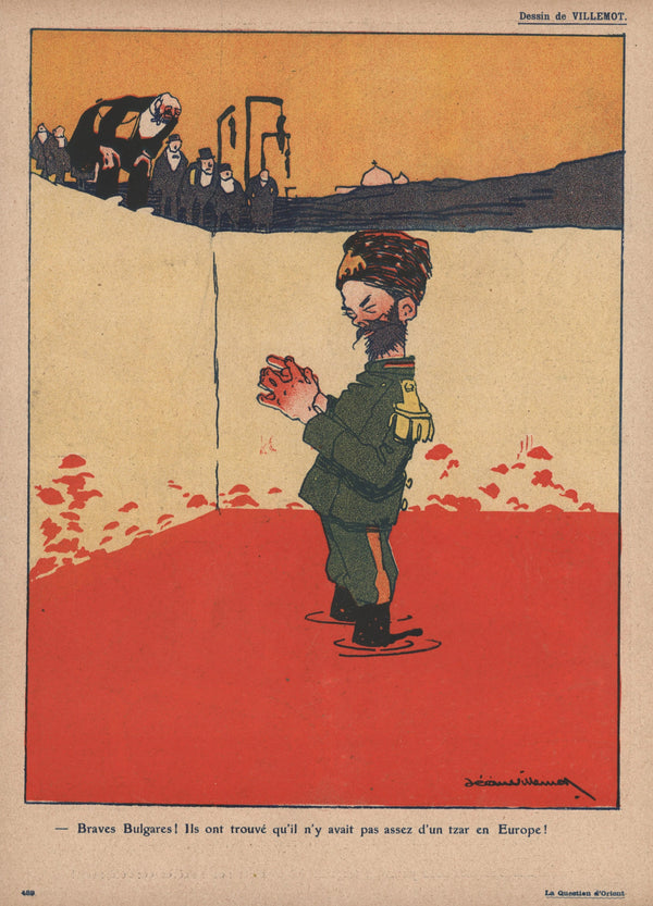 Brave Bulgarians, L'Assiette au Beurre - Original Vintage Illustration
